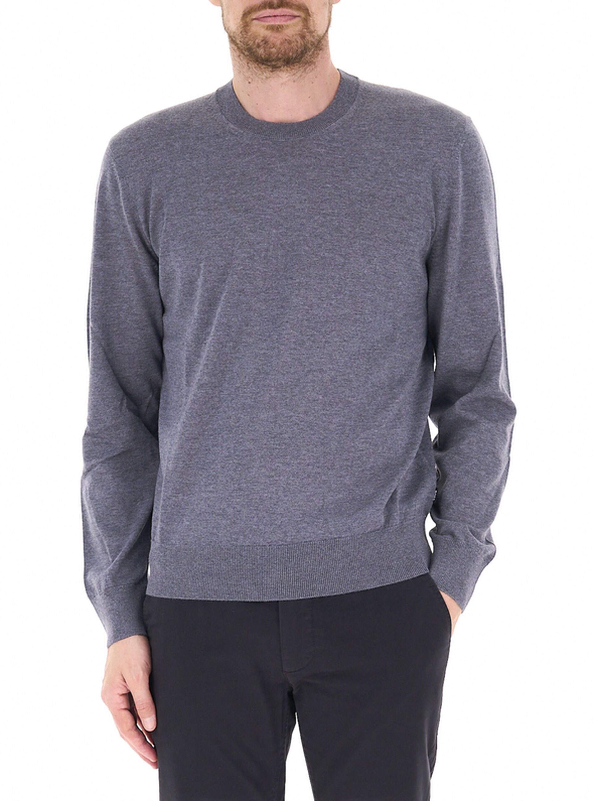 Maglione in lana BOSS GRIGIO L