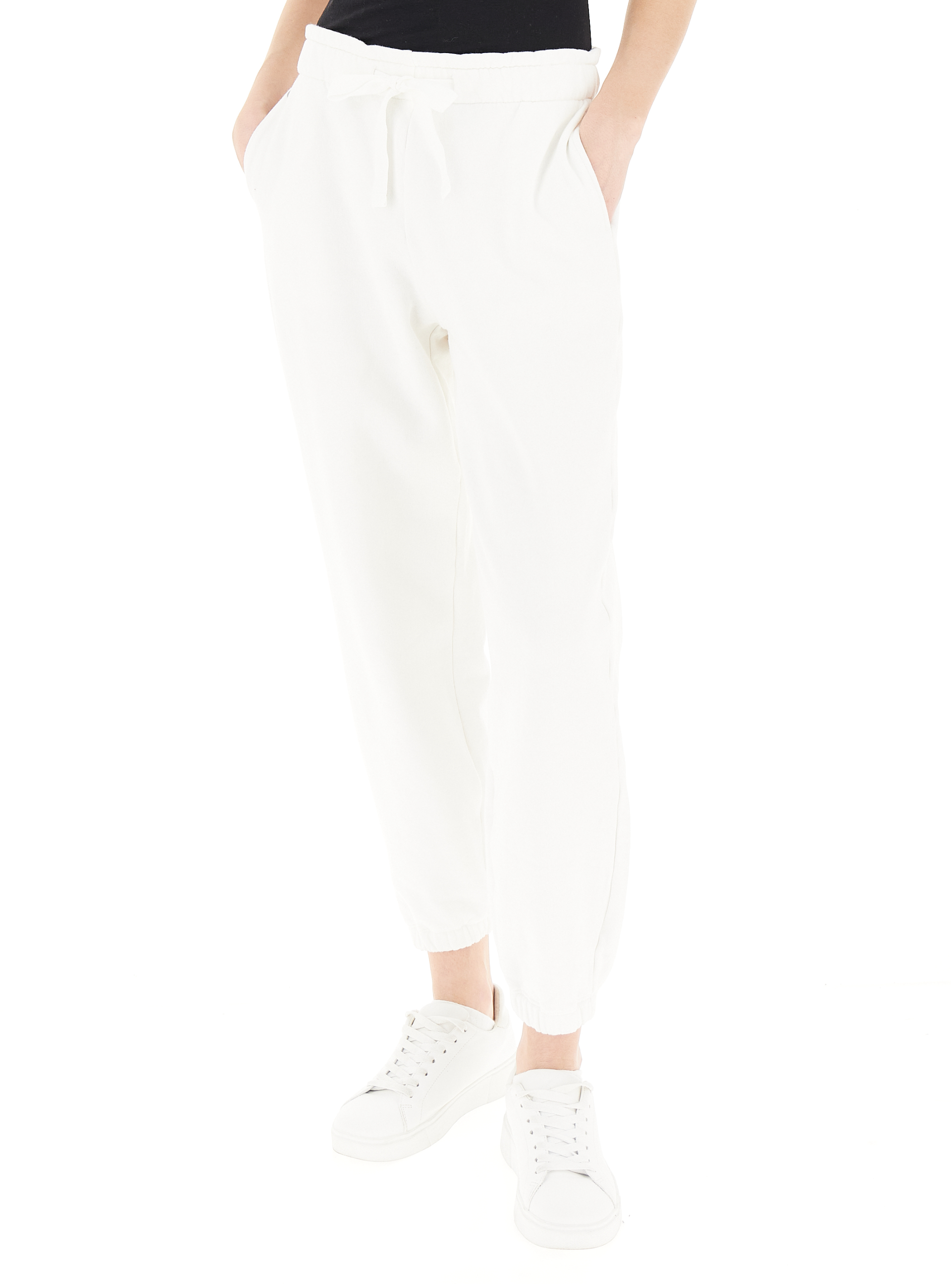 DEHA Pantaloni in felpa BIANCO L