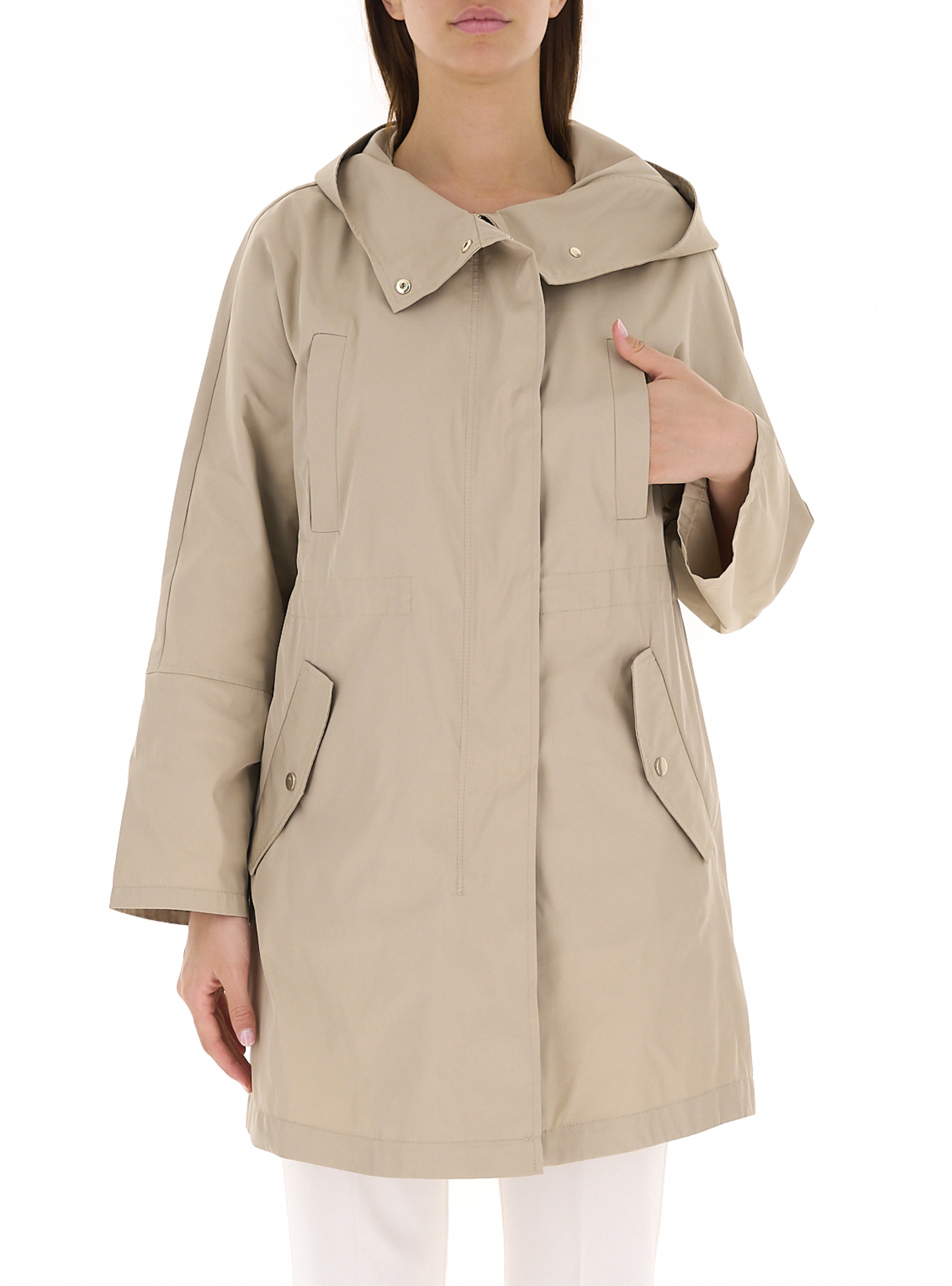 Impermeabile con cappuccio BEIGE 38