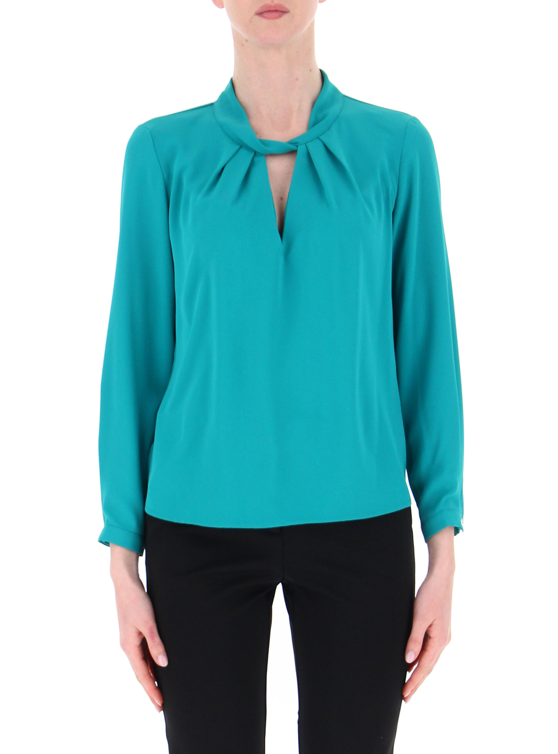 Blusa maniche lunghe VERDE