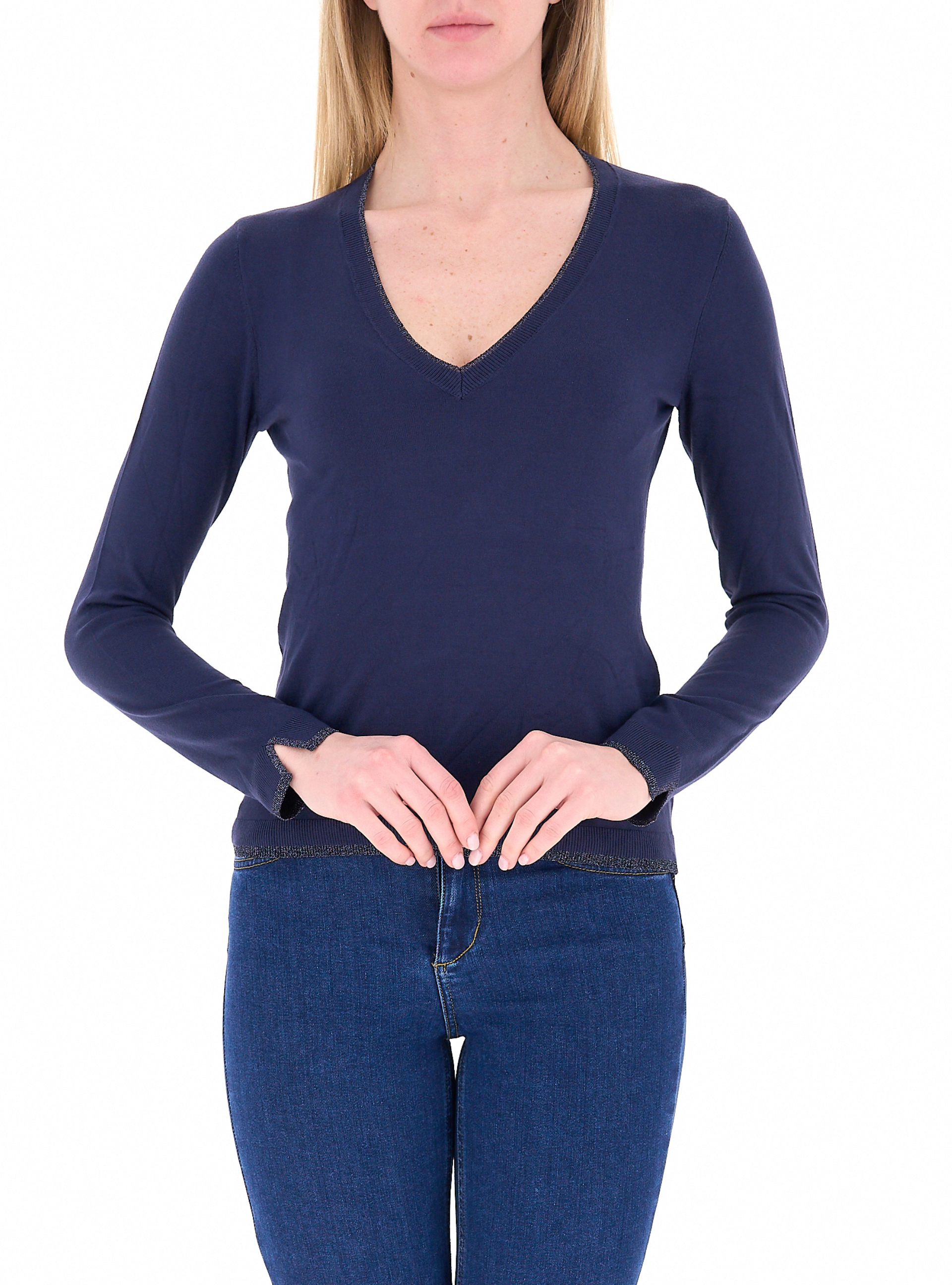 Maglia in viscosa LIU JEANS BLU NAVY M