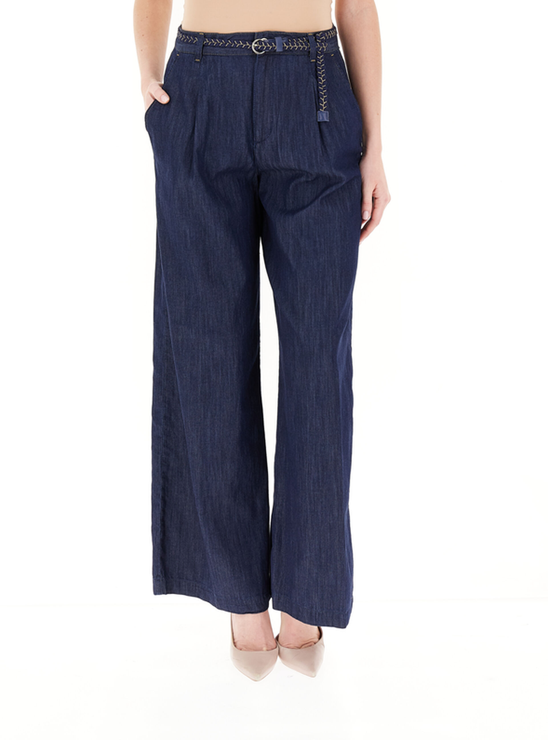 Pantalone a palazzo BLU SCURO 28