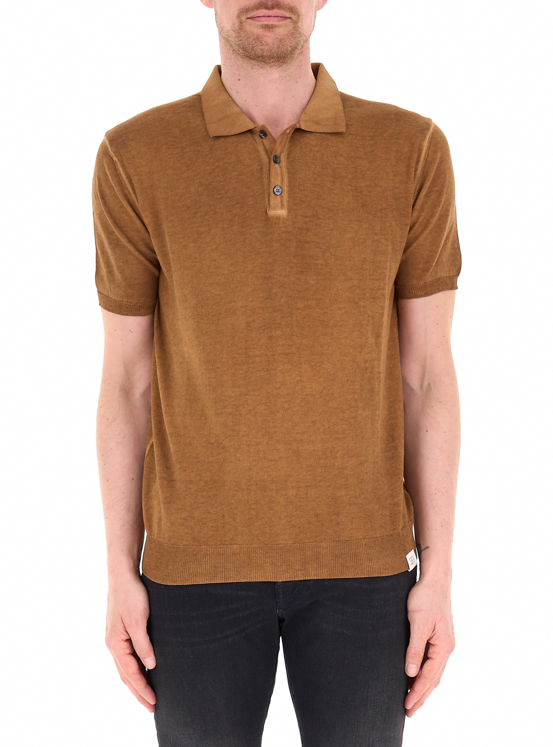PEUTEREY Polo in cotone CUOIO XXL