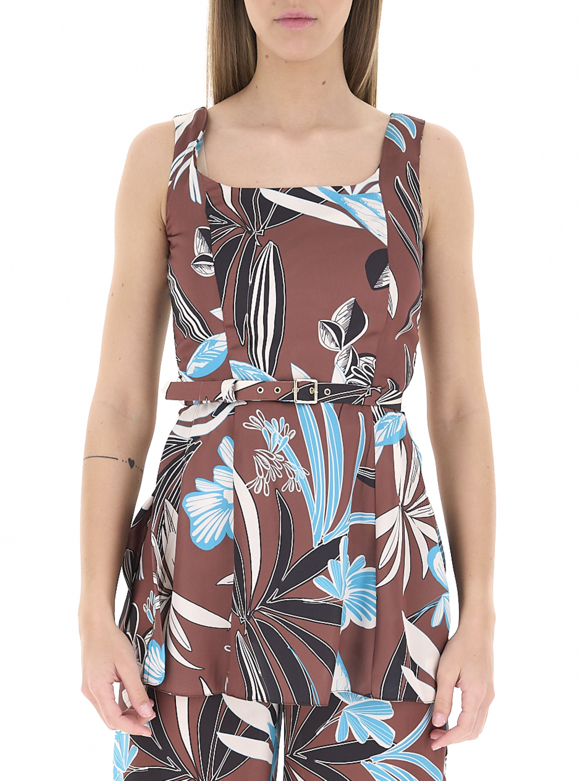 RINASCIMENTO Blusa smanicata TERRA