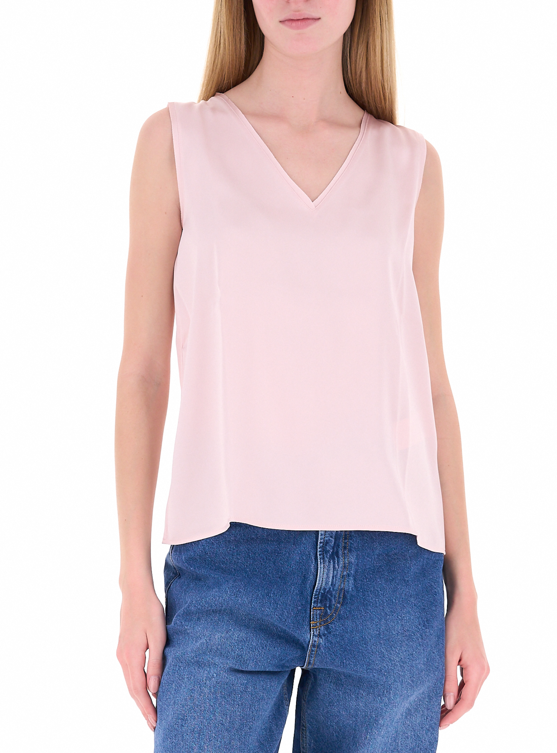 Blusa scollo a V ROSA CHIARO