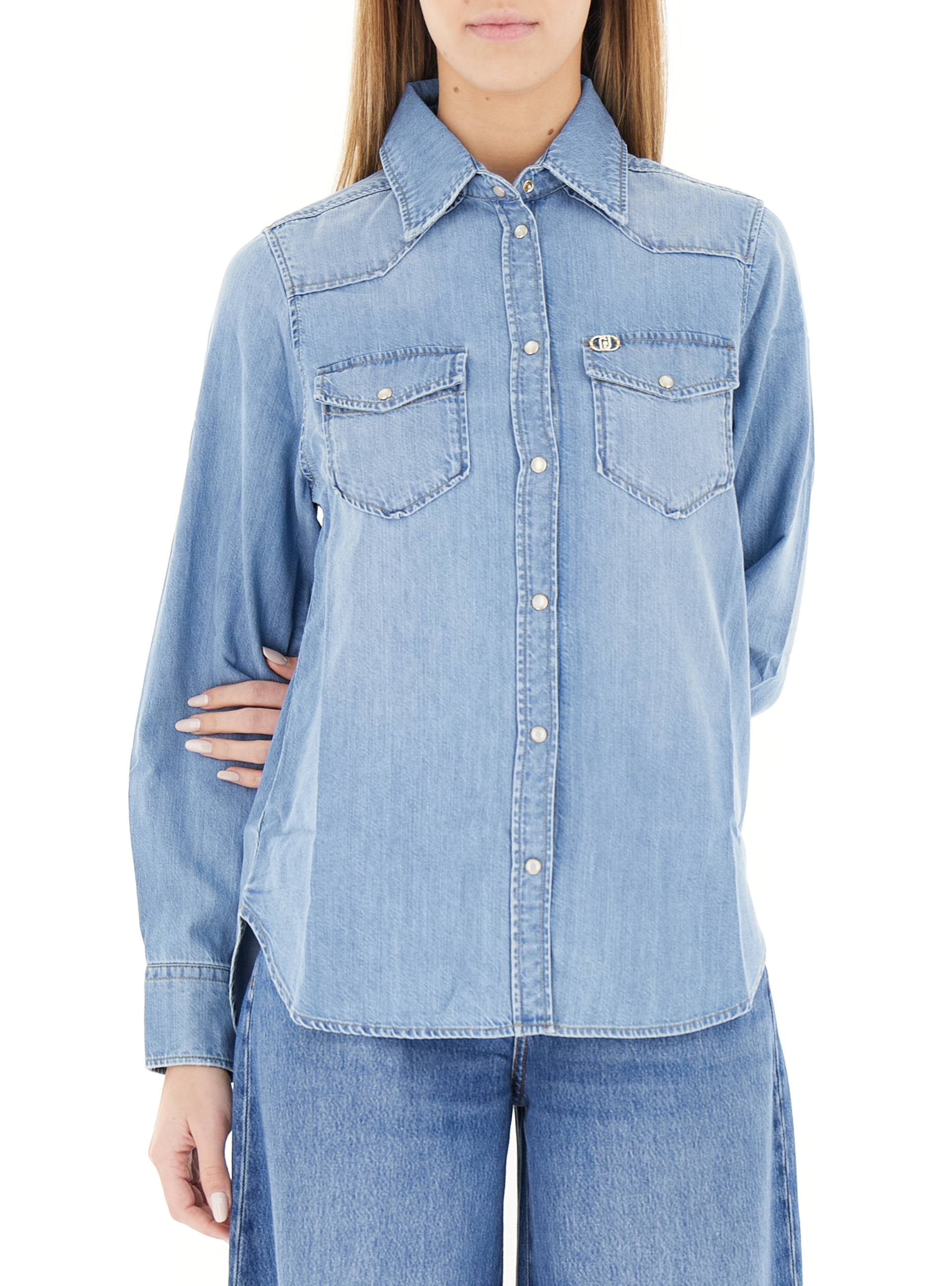 Camicia in jeans AZZURRO CHIARO