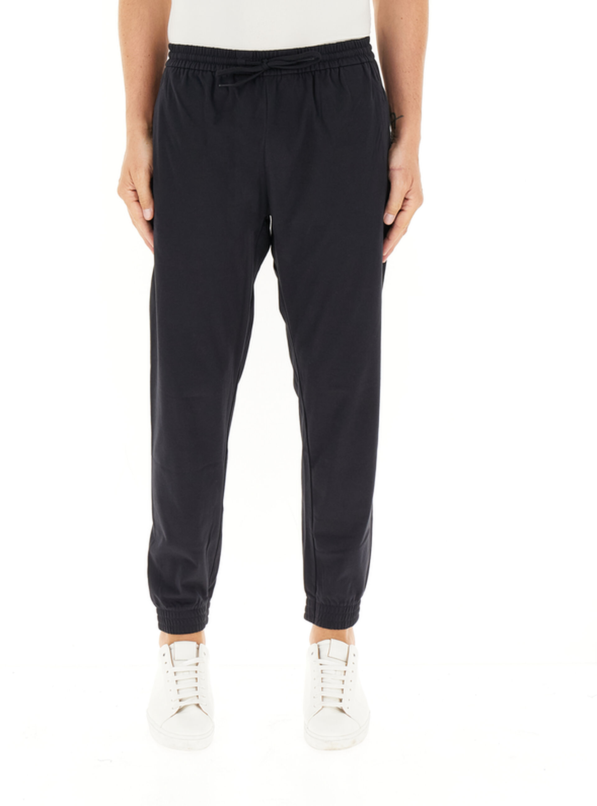 Adidas Pantaloni misto cotone NERO