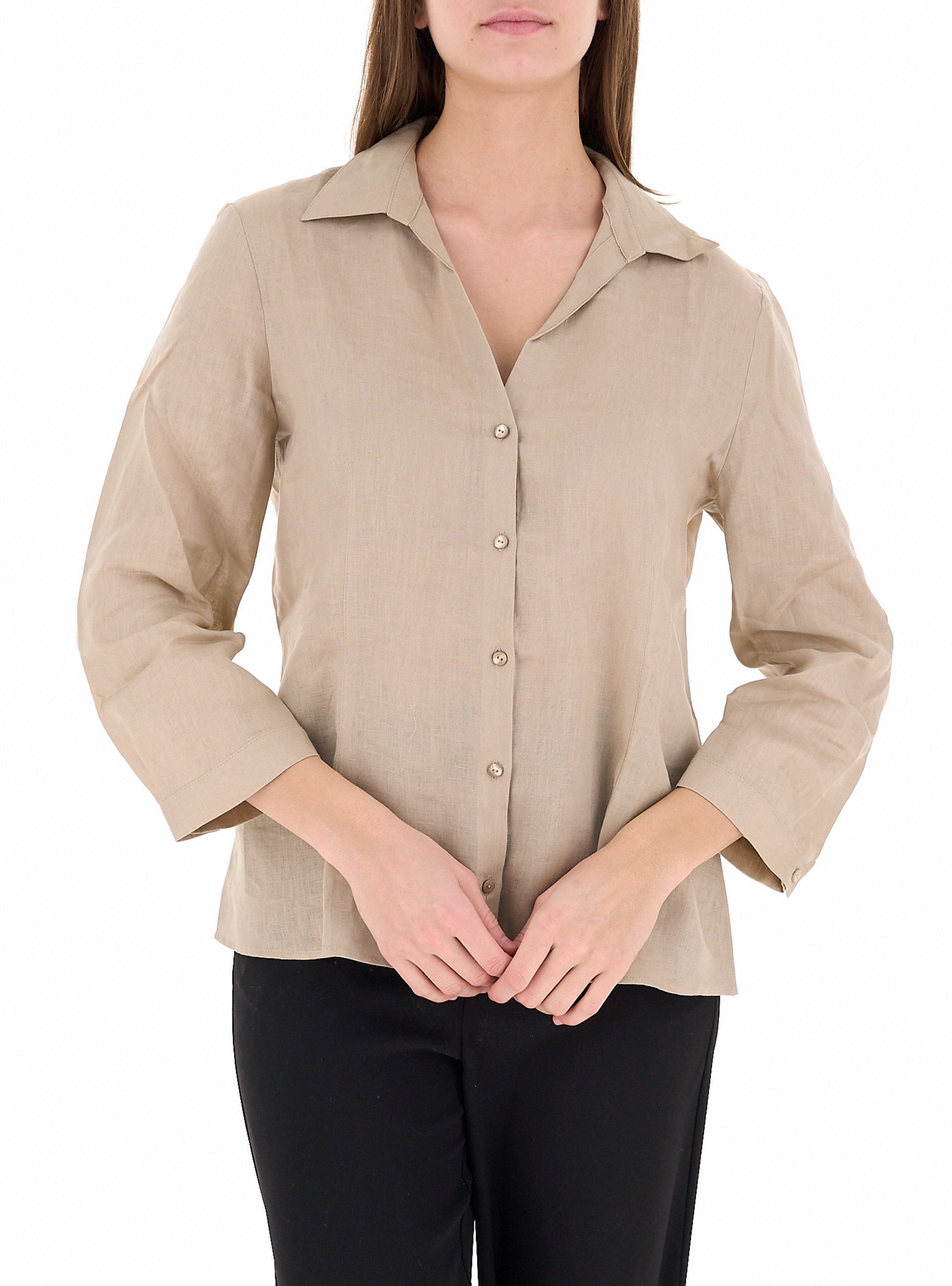 Camicia in lino BEIGE 42