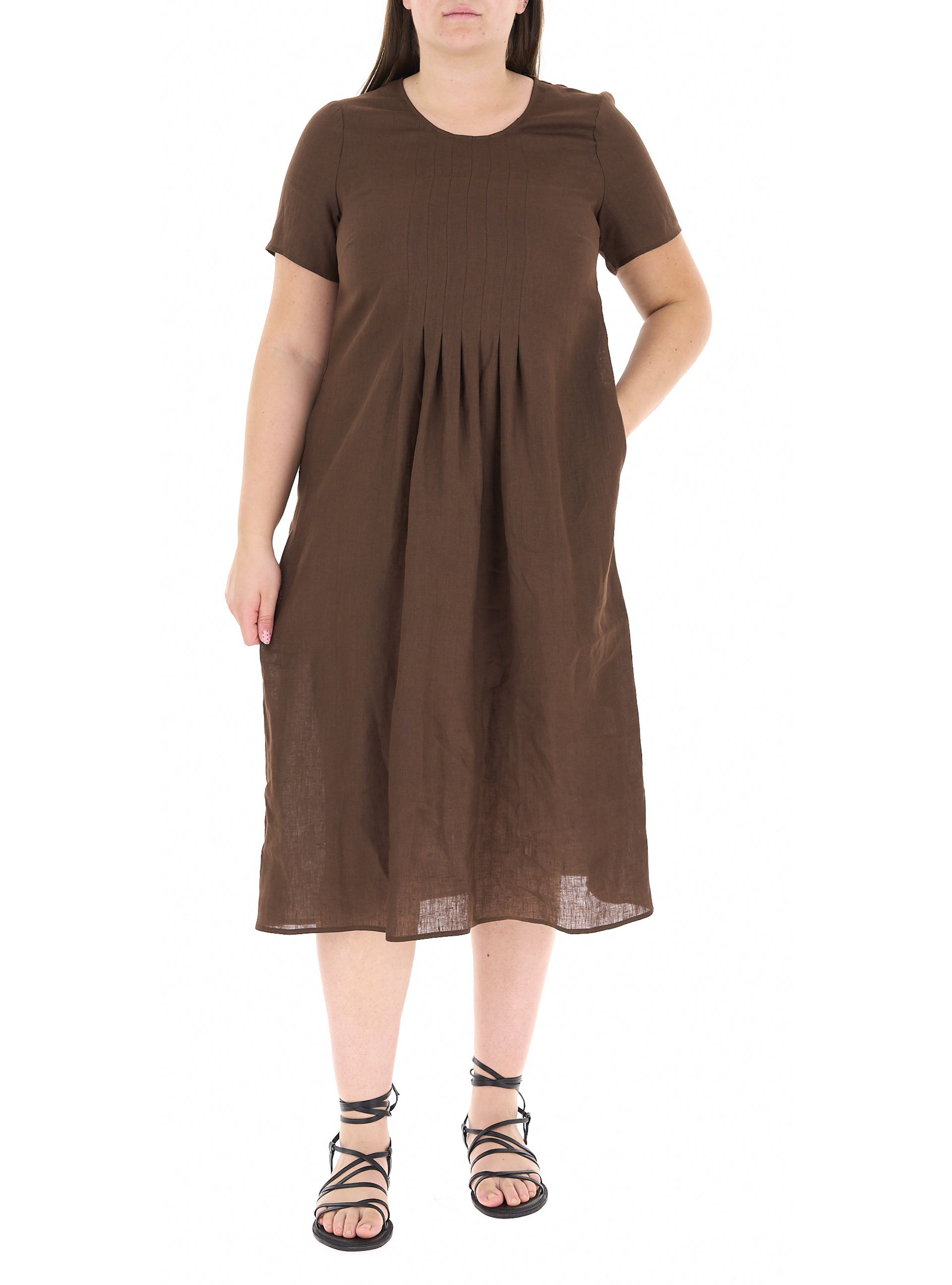 Abito in lino MARRONE 51