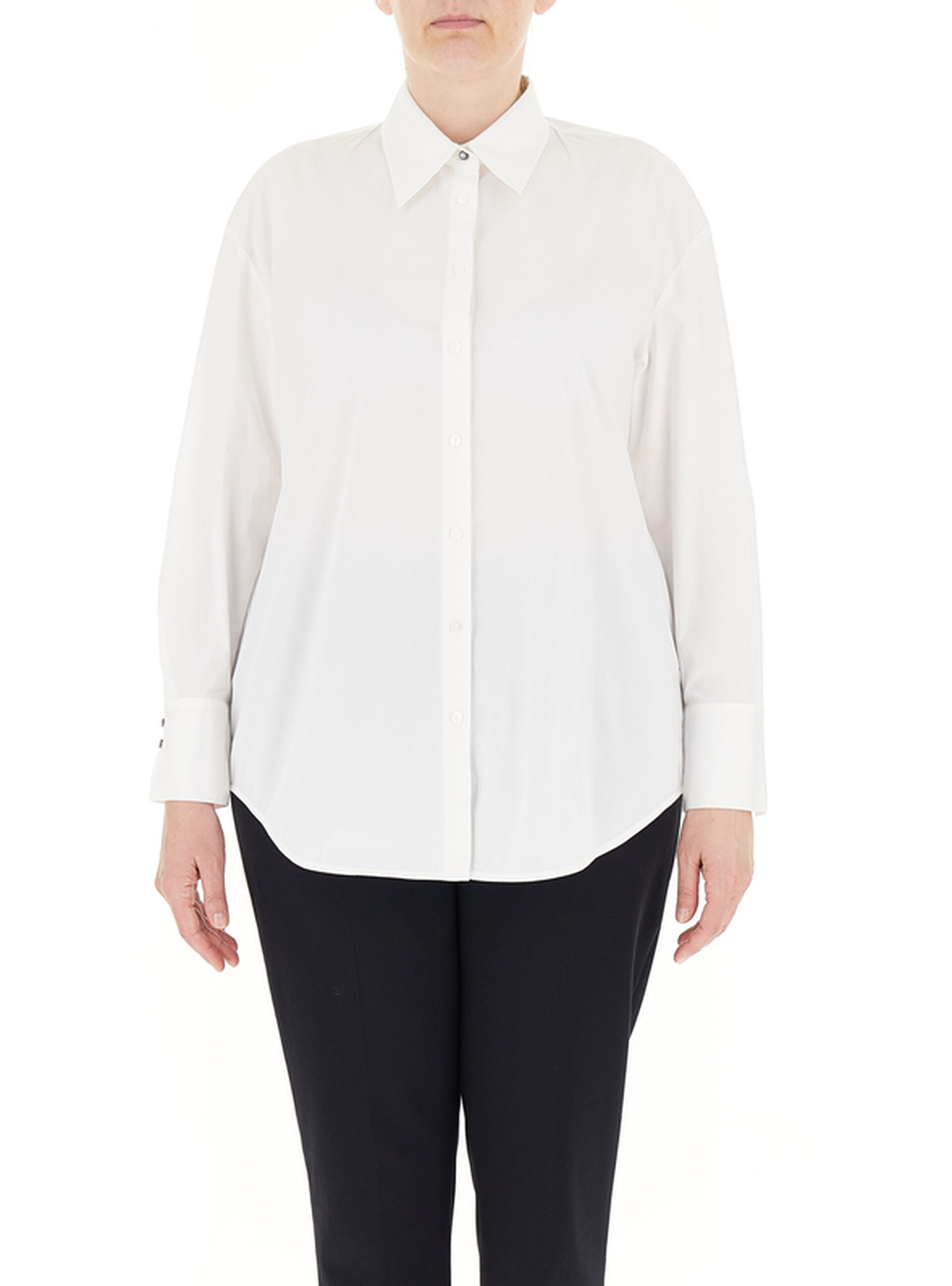 Camicia in popeline BIANCO