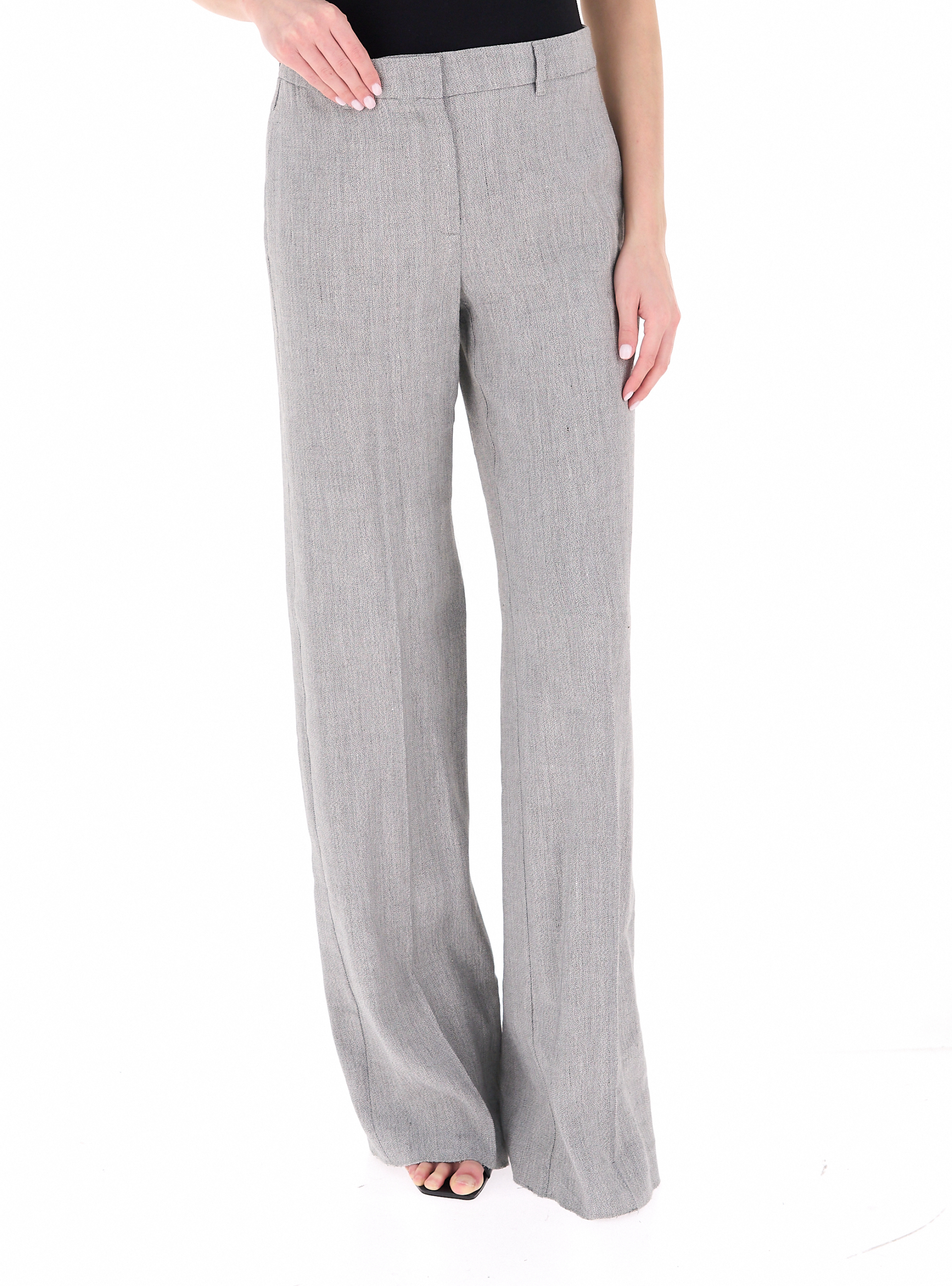 Pantalone misto lino GRIGIO 46