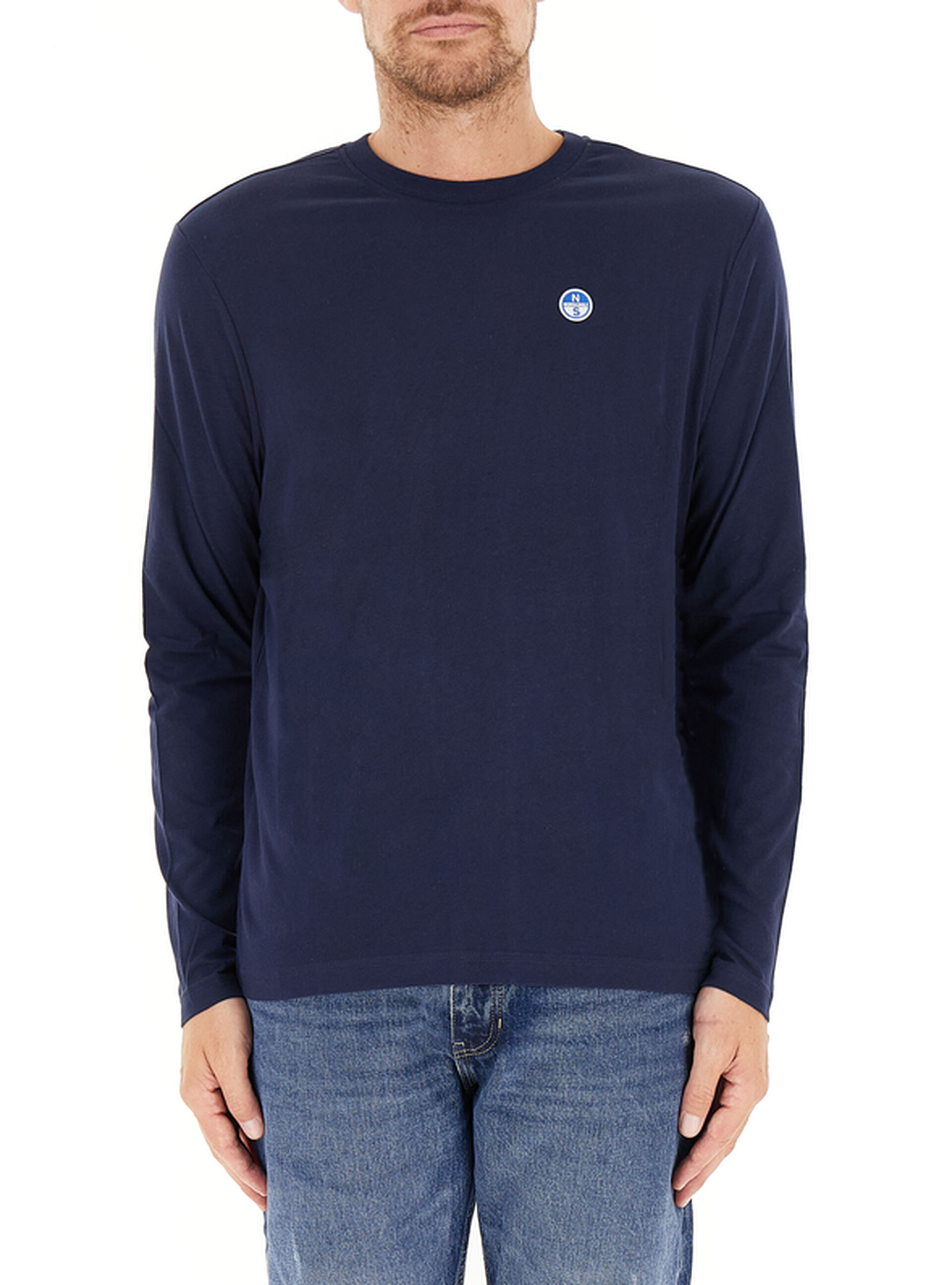 T-shirt in cotone BLU SCURO