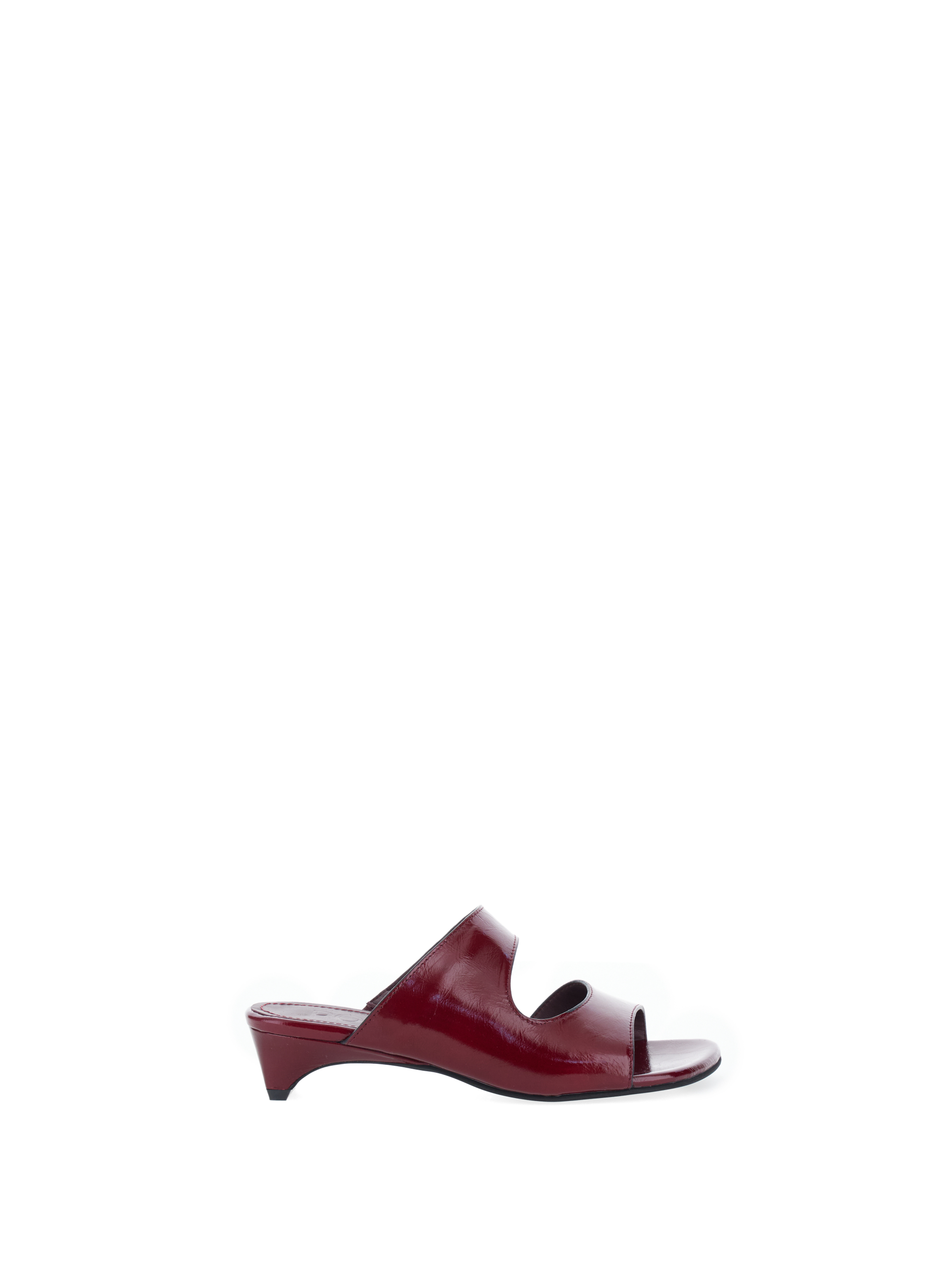 POEVE Mules in pelle BORDEAUX