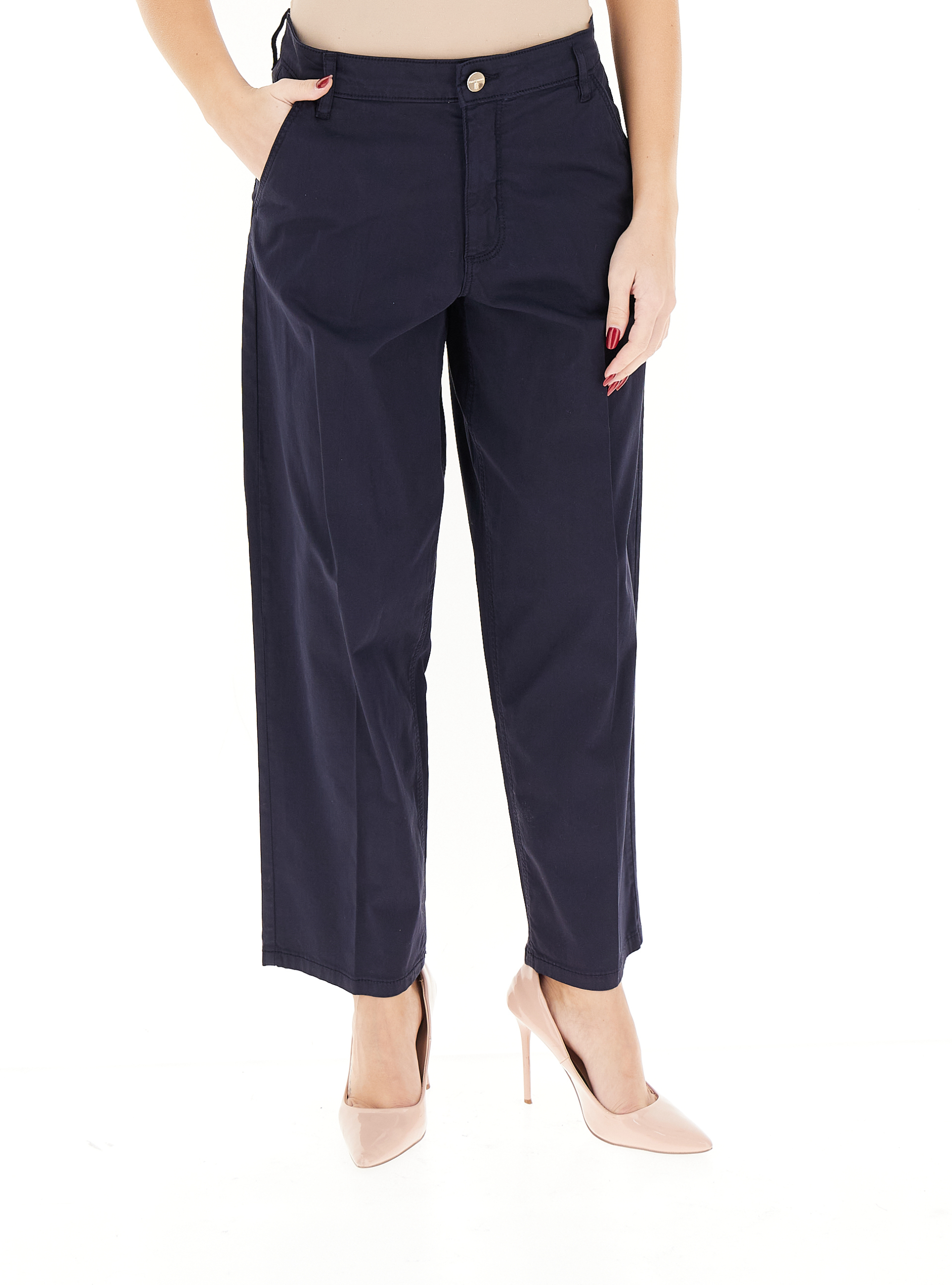 Pantalone wide leg BLU NAVY