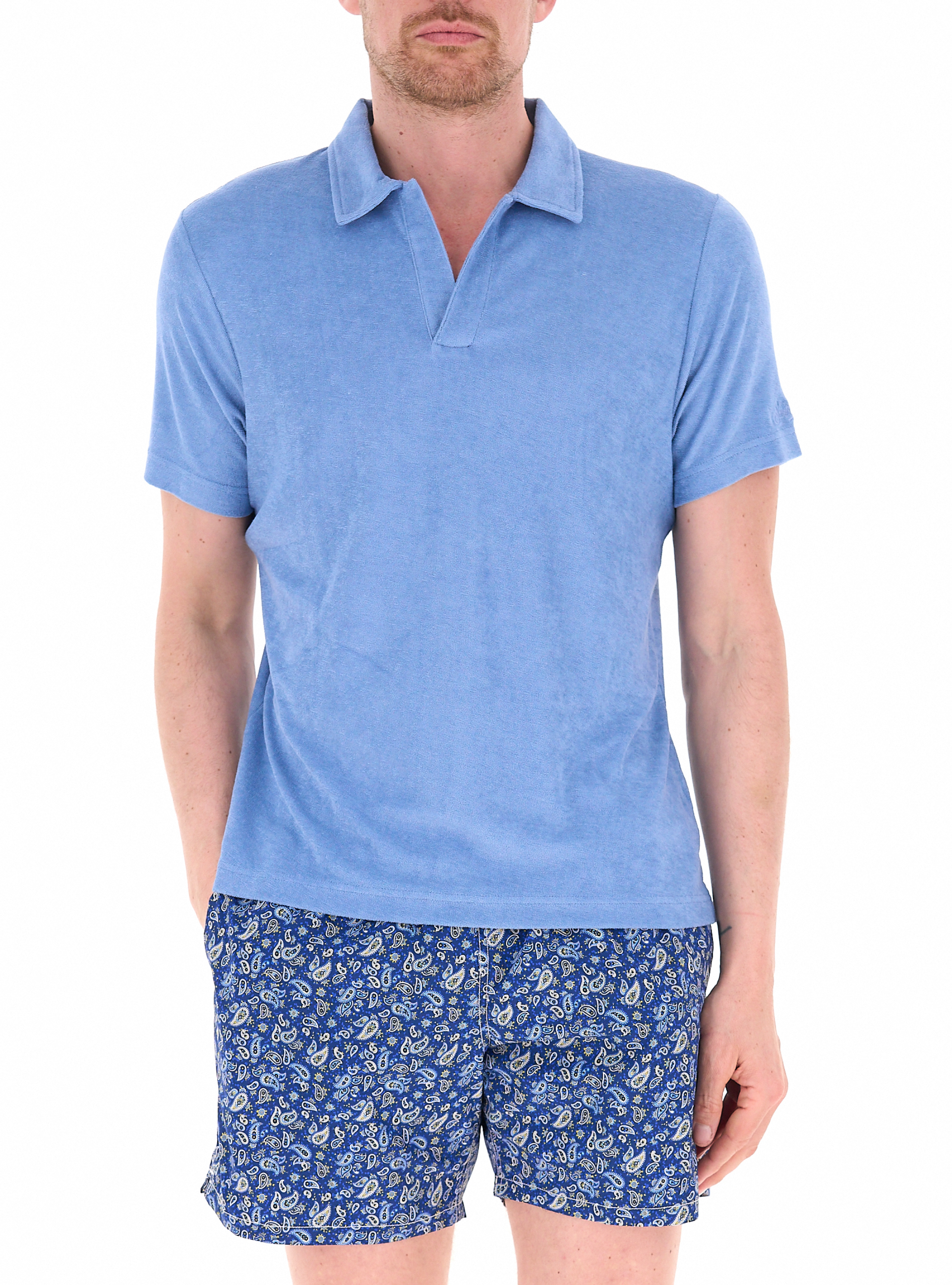 Polo maniche corte AZZURRO POLVERE