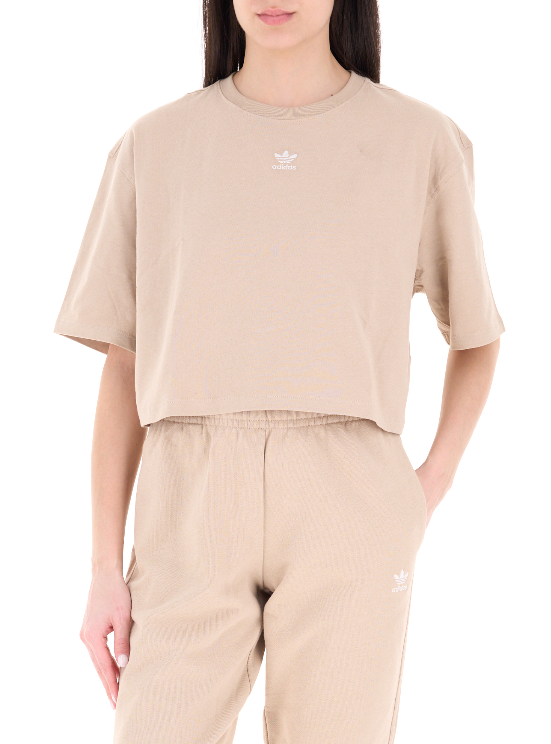Adidas T-shirt in cotone BEIGE