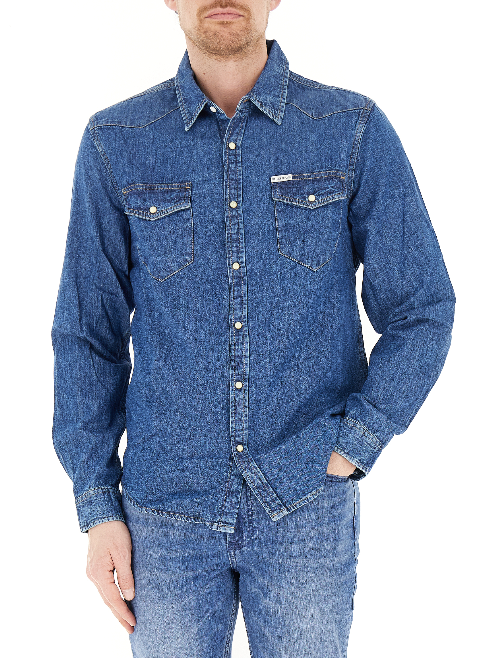 Camicia in jeans BLU CHIARO M