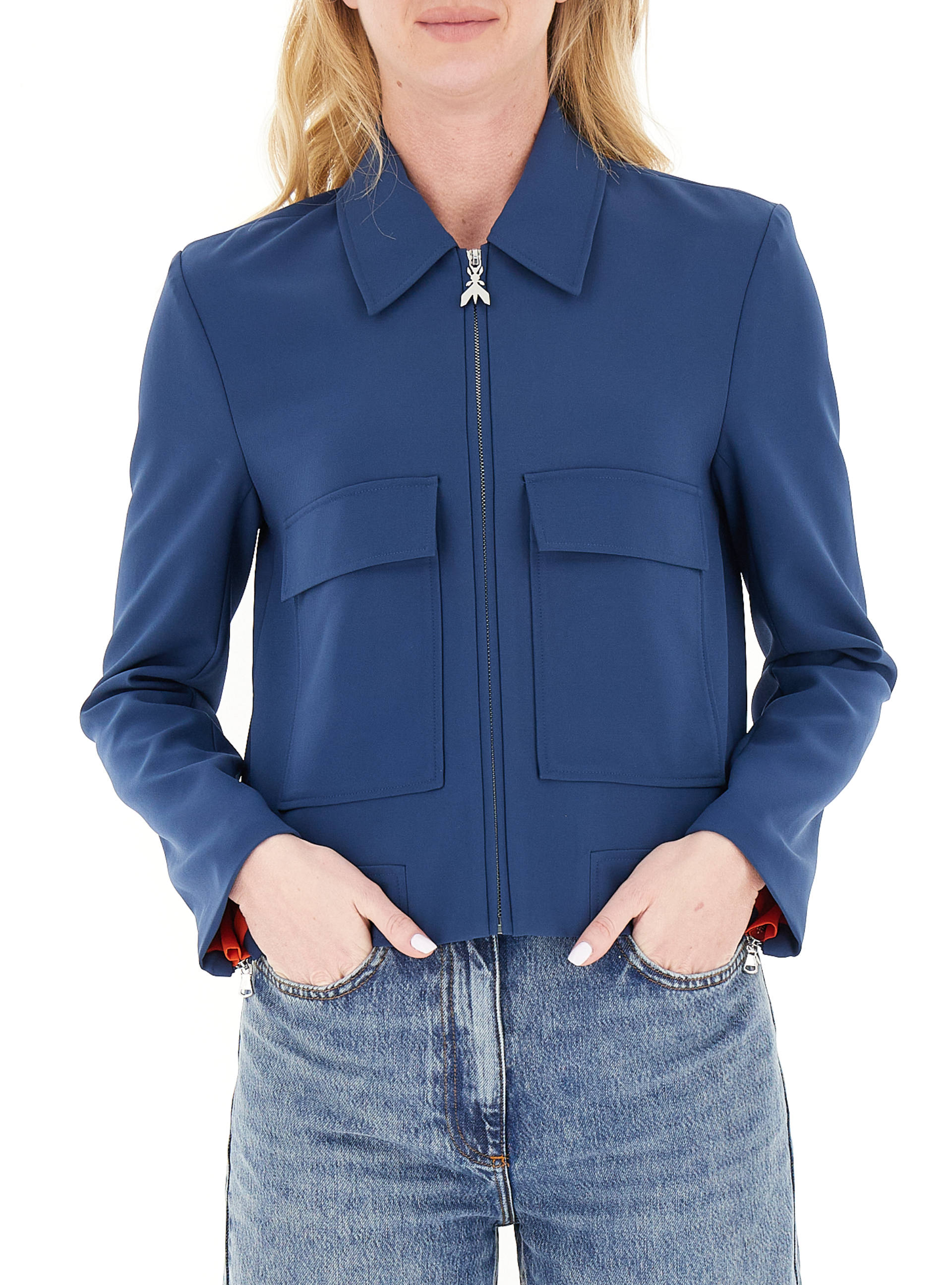 PATRIZIA PEPE Giacca con zip BLU
