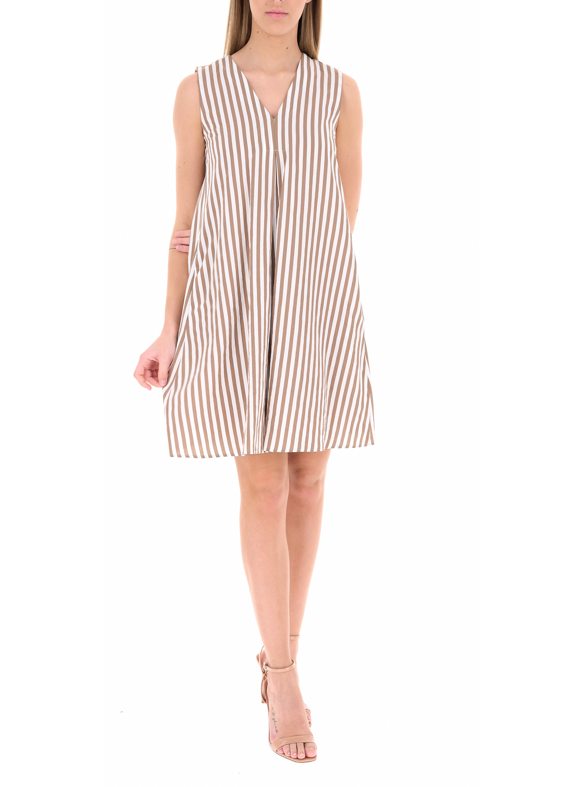 Abito in viscosa BEIGE