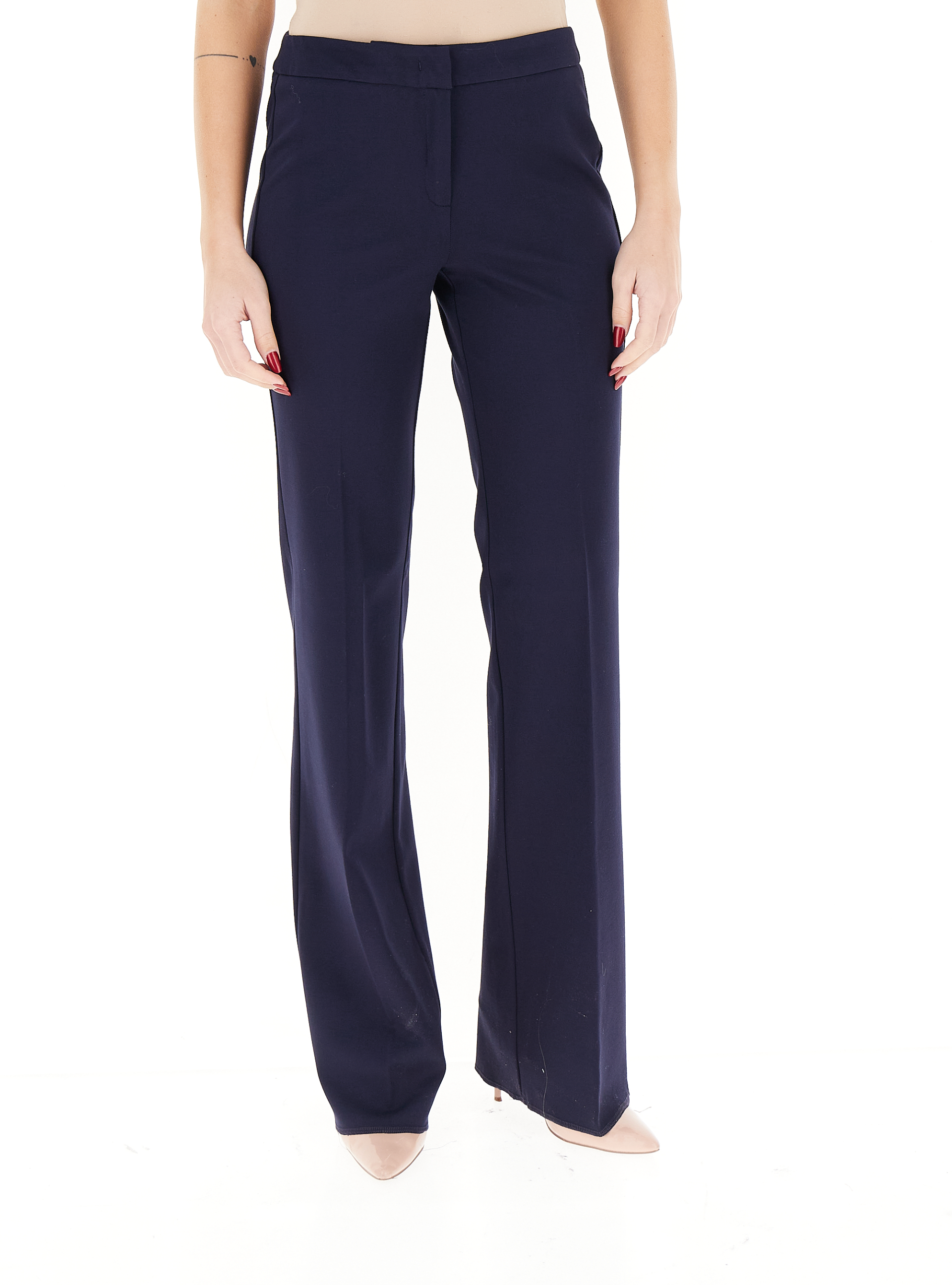 I BLUES Pantalone flare BLU NAVY