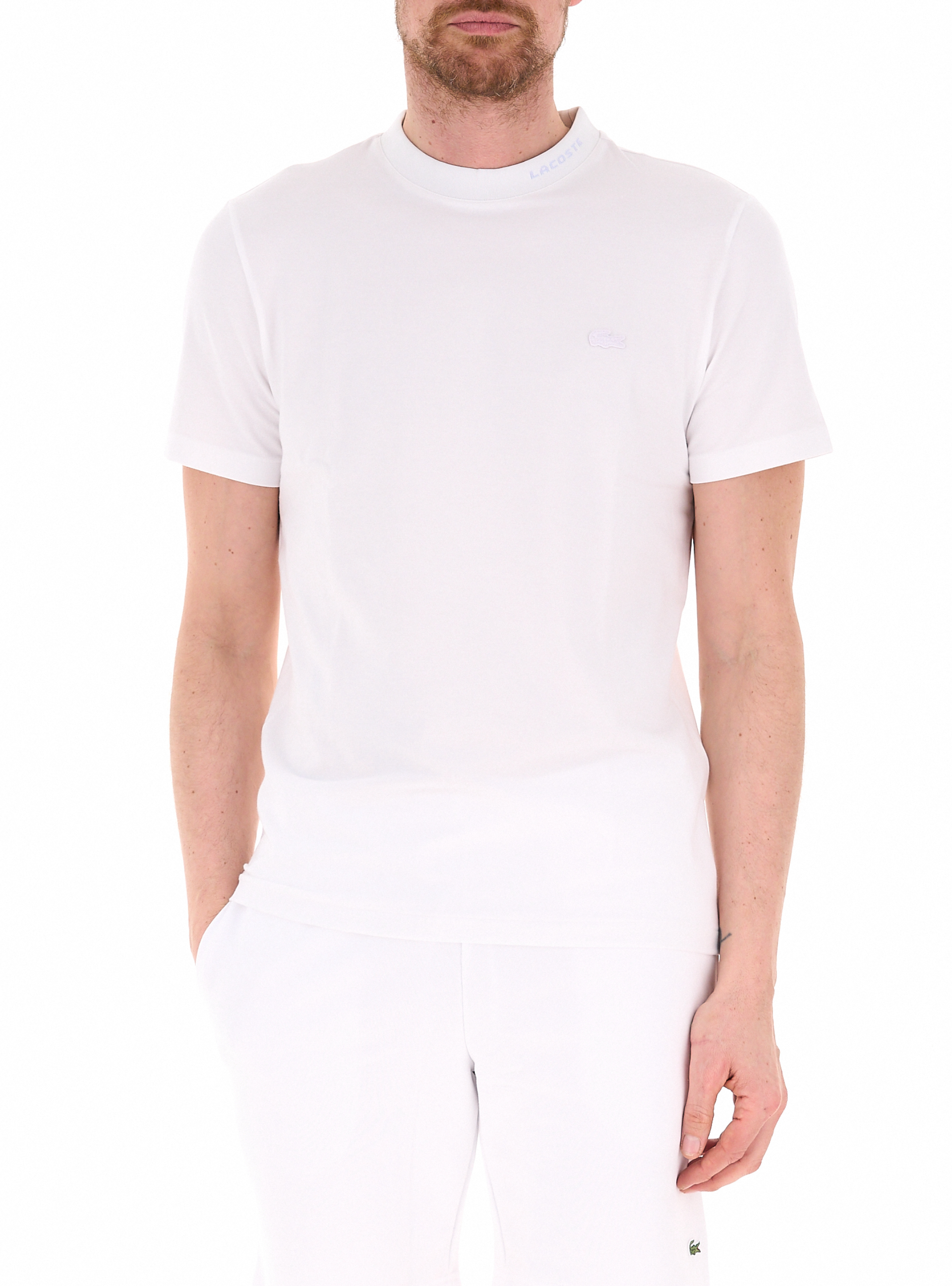 Lacoste T-shirt girocollo BIANCO