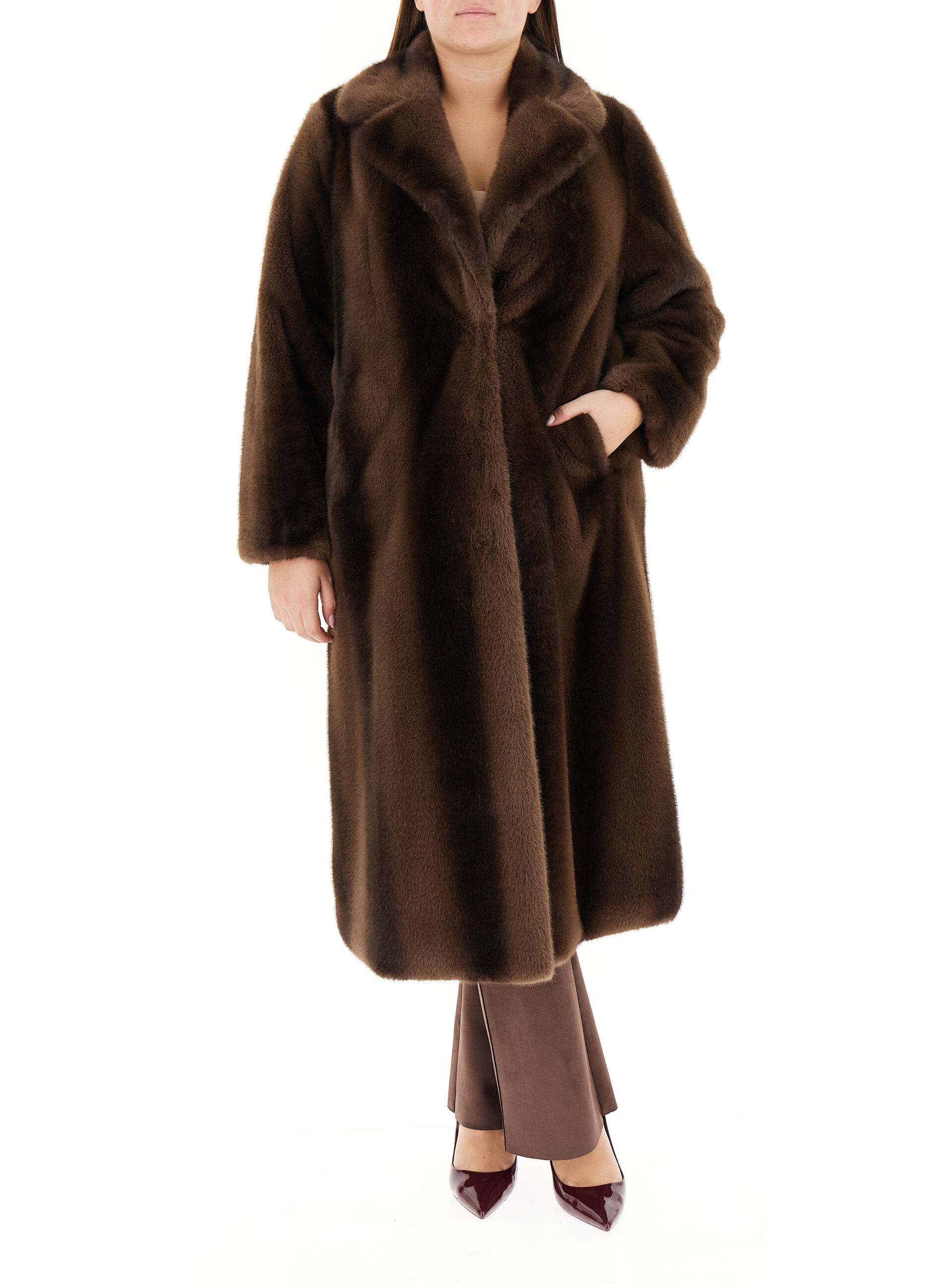 Finta pelliccia MARRONE 23