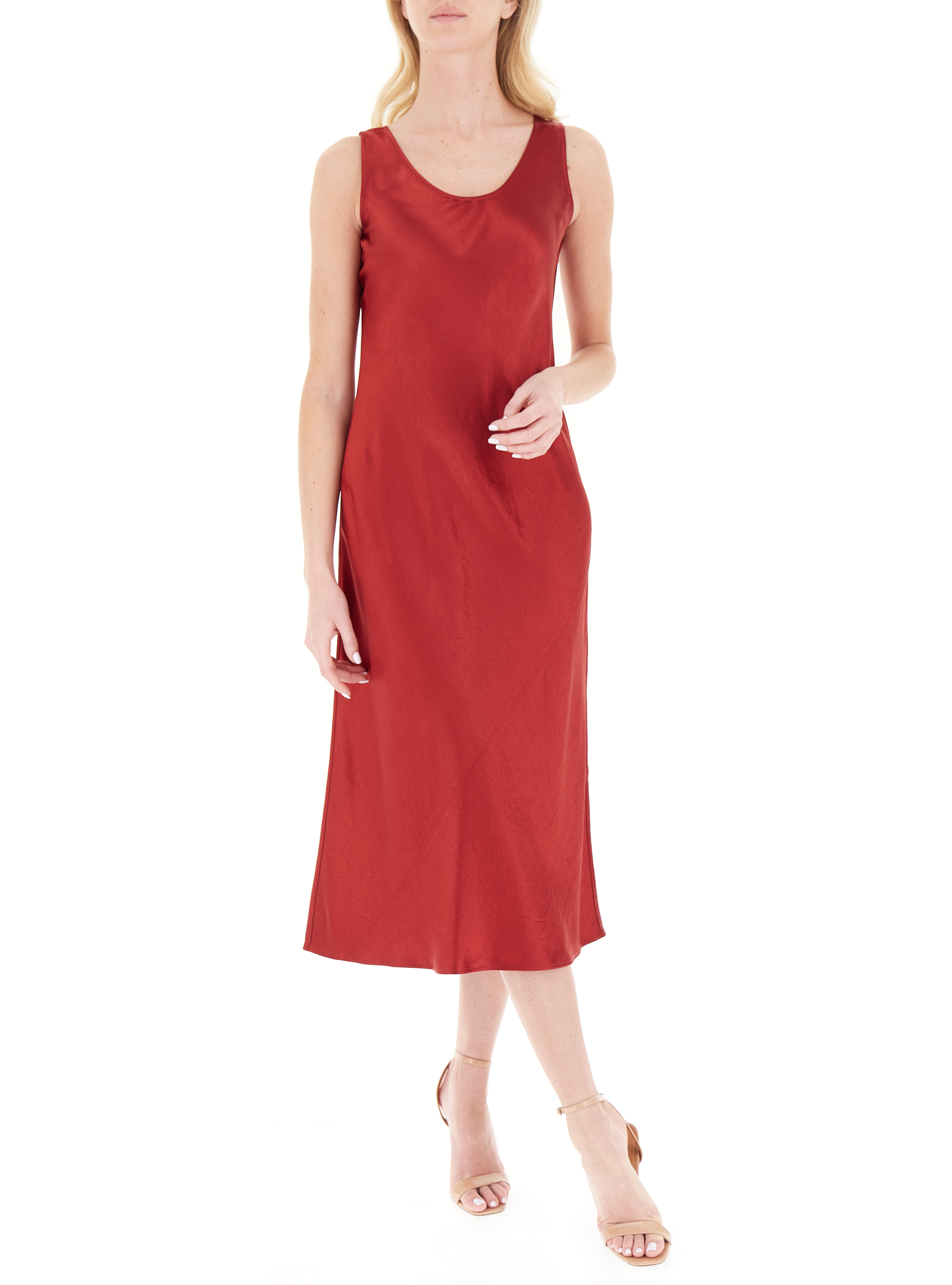 Abito in satin ROSSO 40