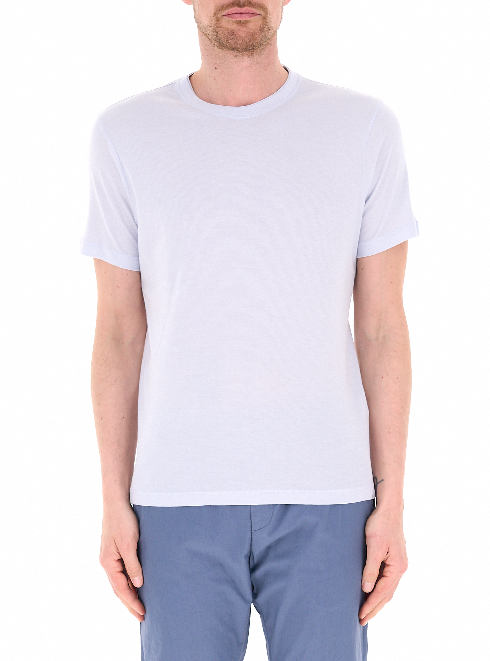 T-shirt girocollo AZZURRO CHIARO XL