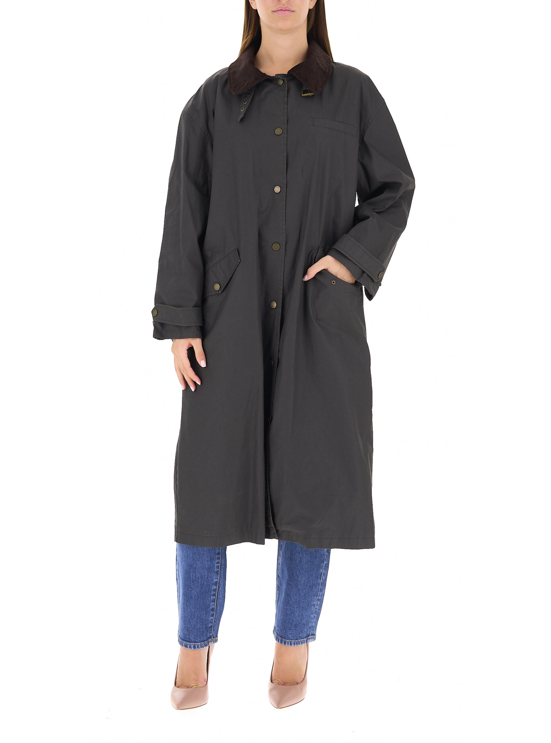 VICOLO Cappotto cerato TORTORA L