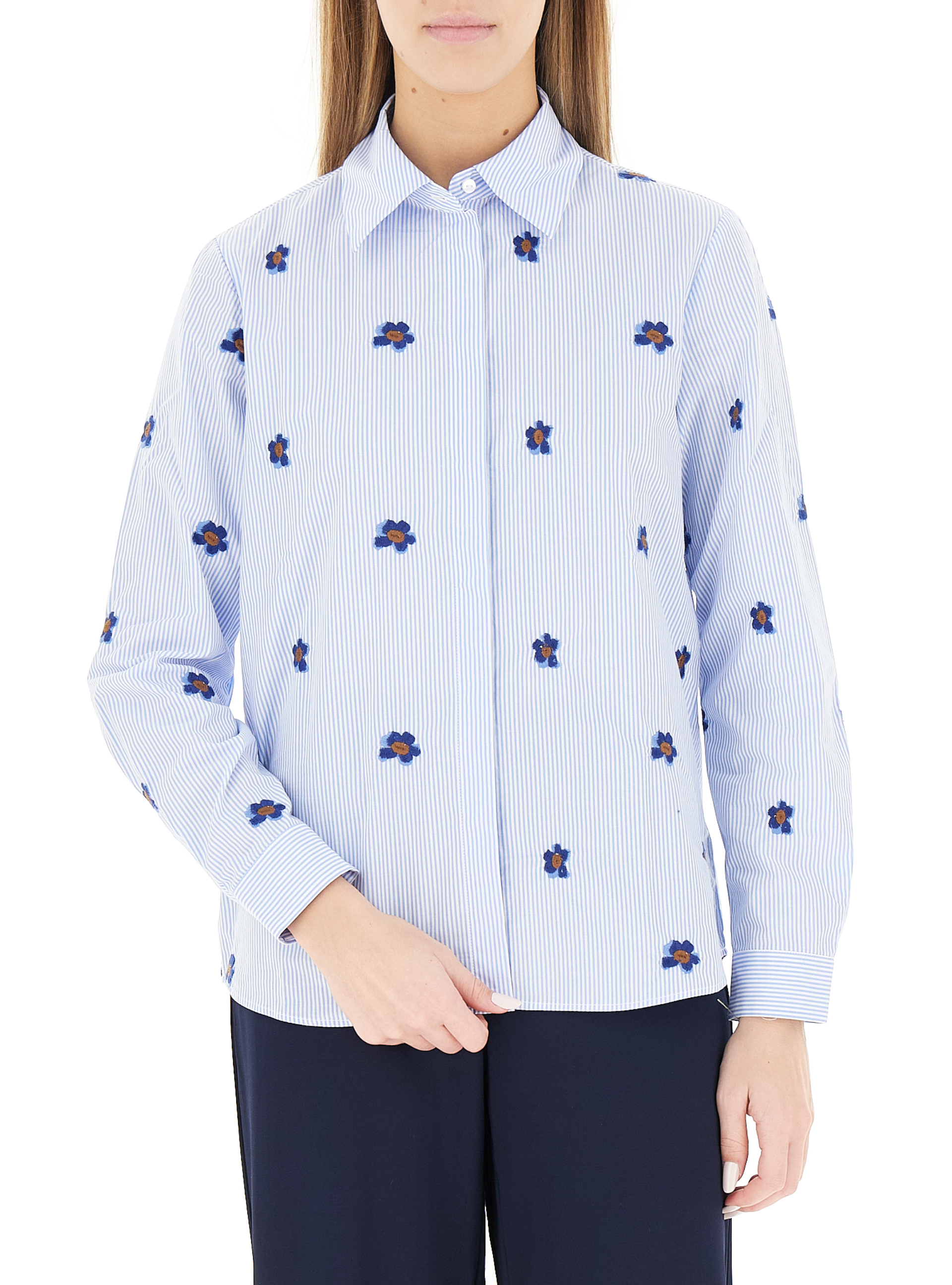I BLUES Camicia in cotone CELESTE