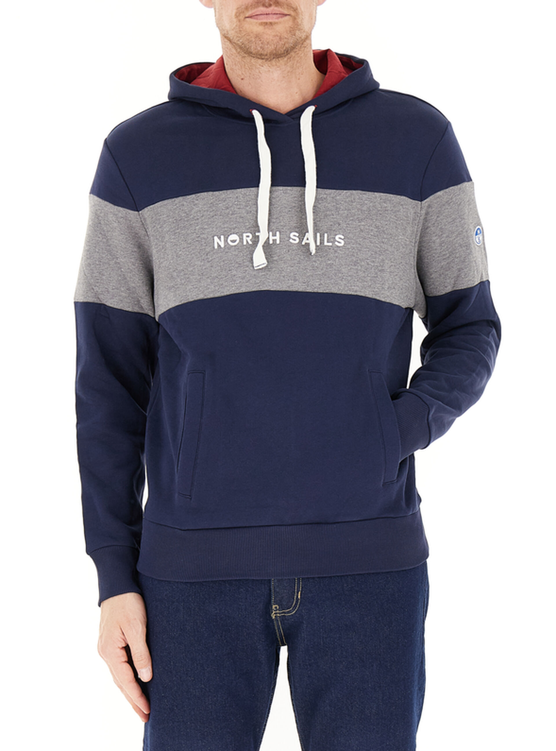 Felpa con cappuccio BLU OCEANO