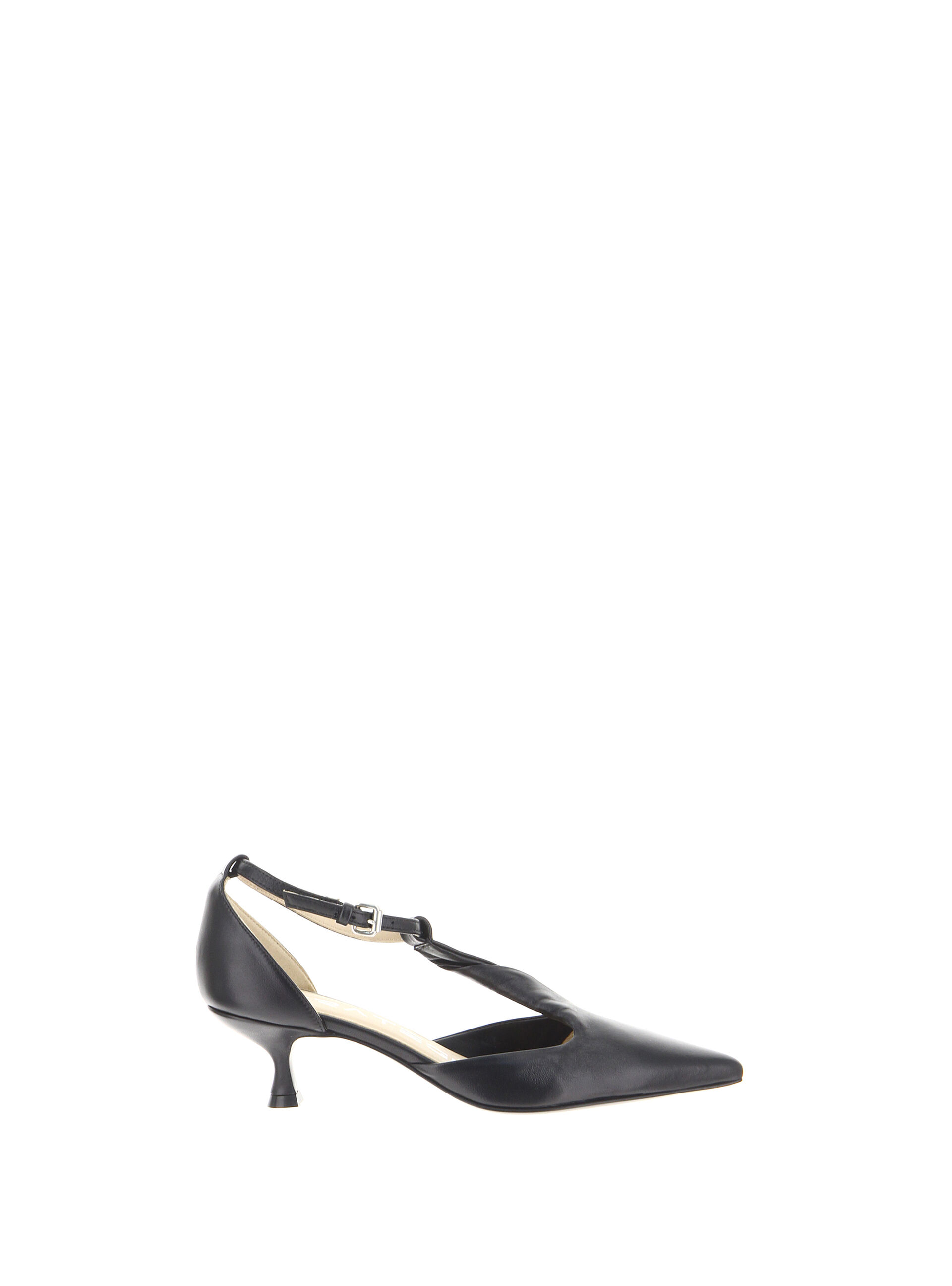 Décolleté in pelle NERO 36