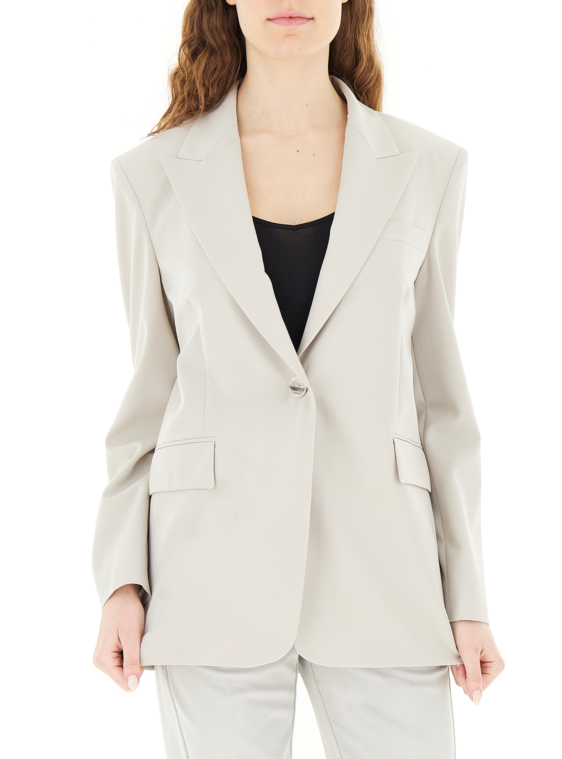 Blazer monopetto GRIGIO PERLA 38
