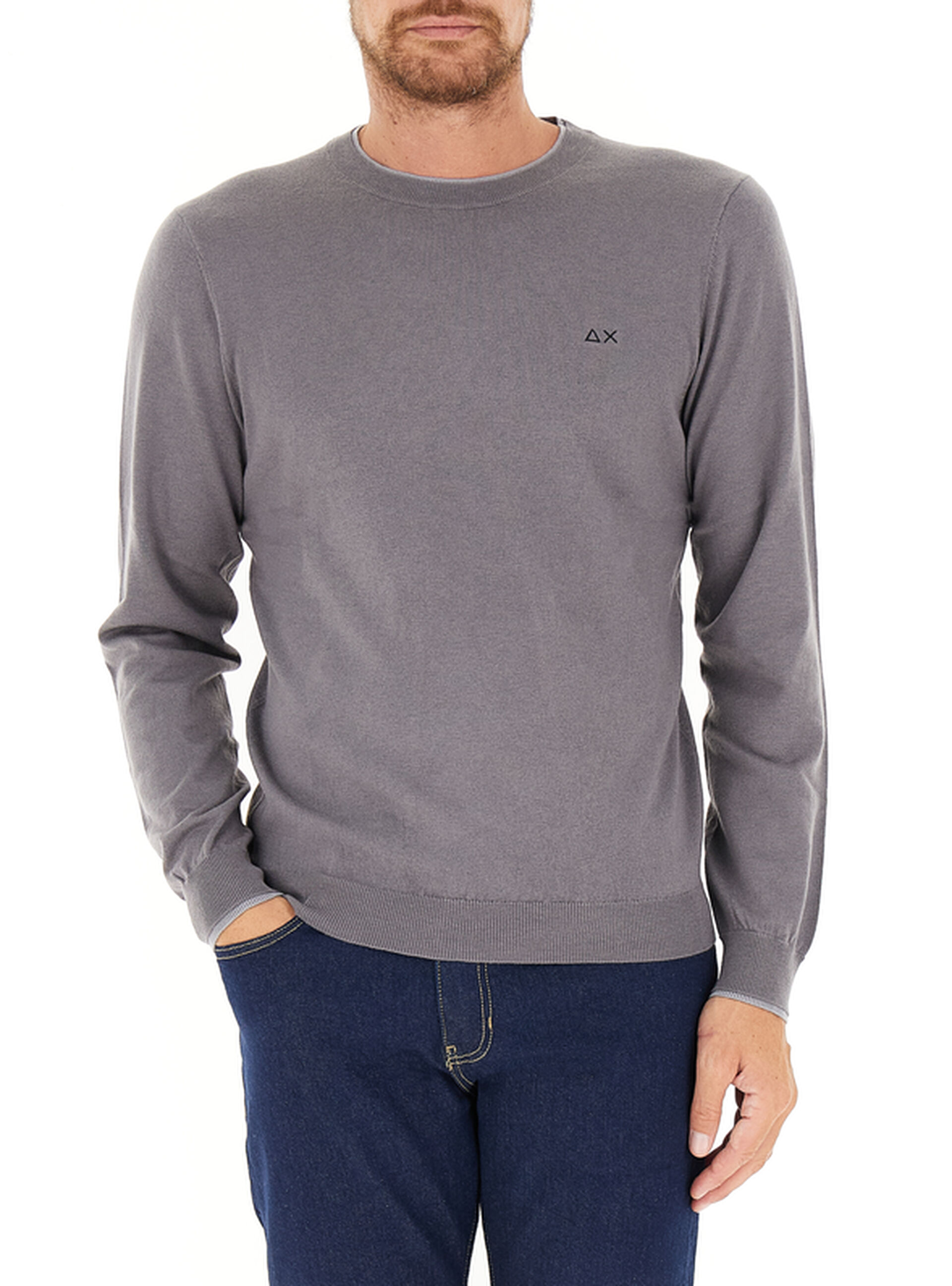 SUN68 Maglia misto lana GRIGIO