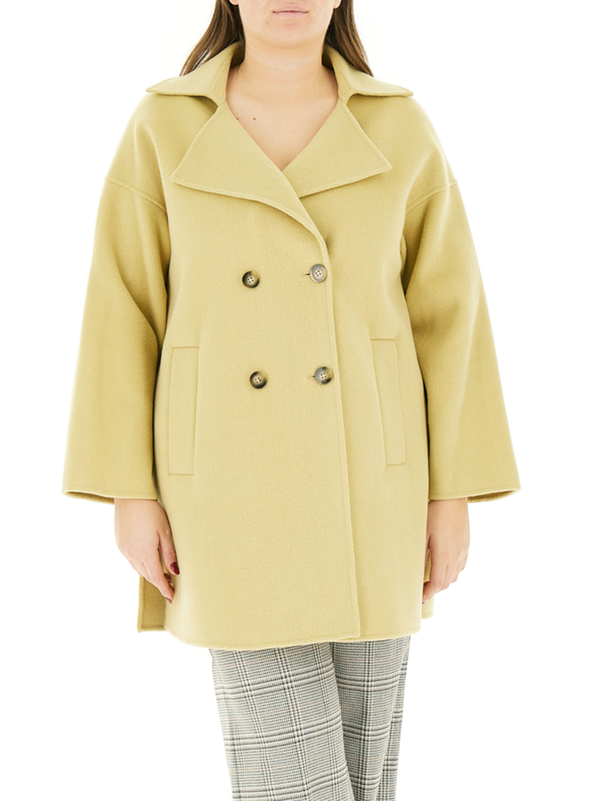 Cappotto misto lana COLLECTION VERDE LIME