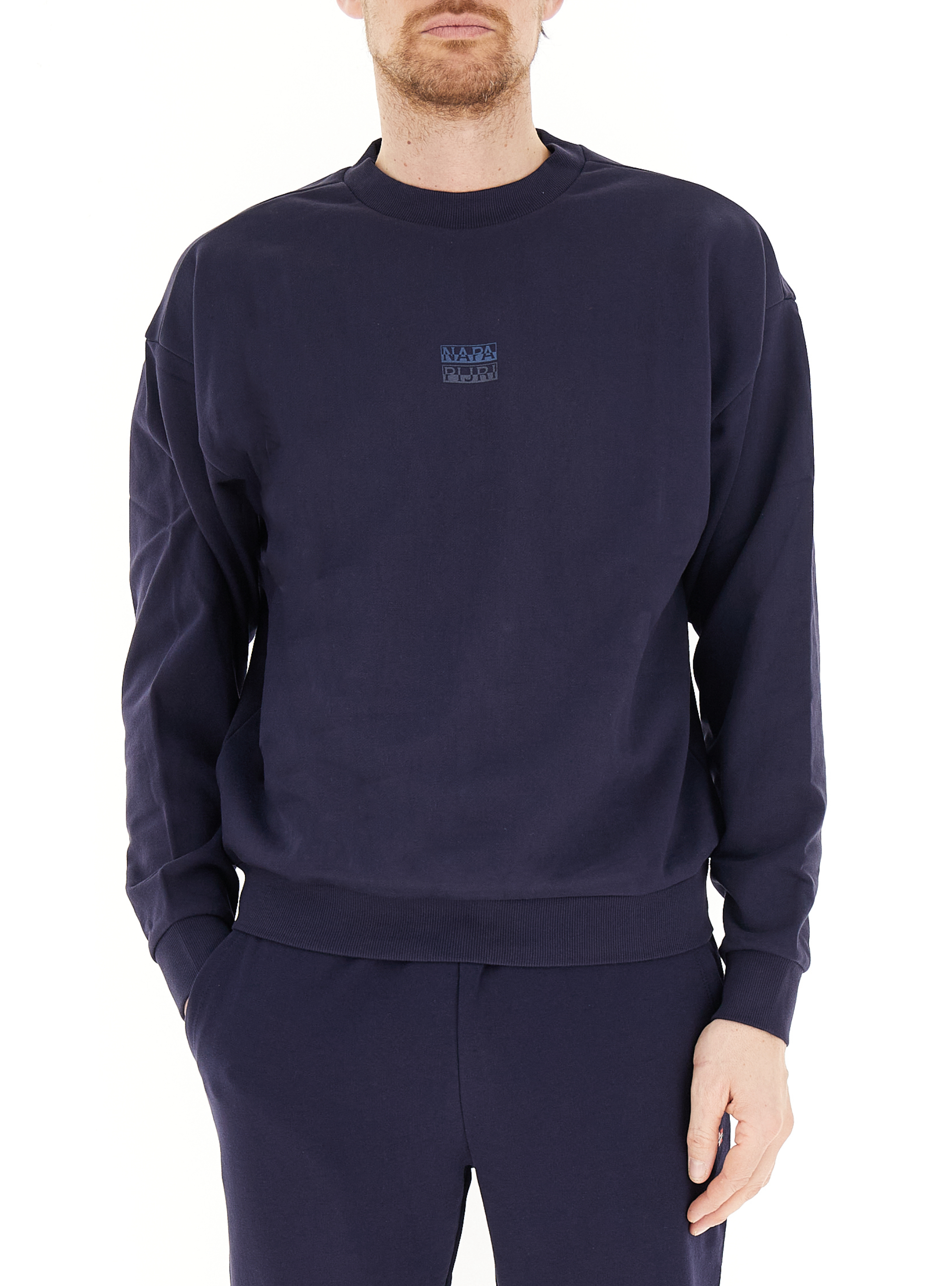 Napapijri Felpa girocollo BLU NAVY