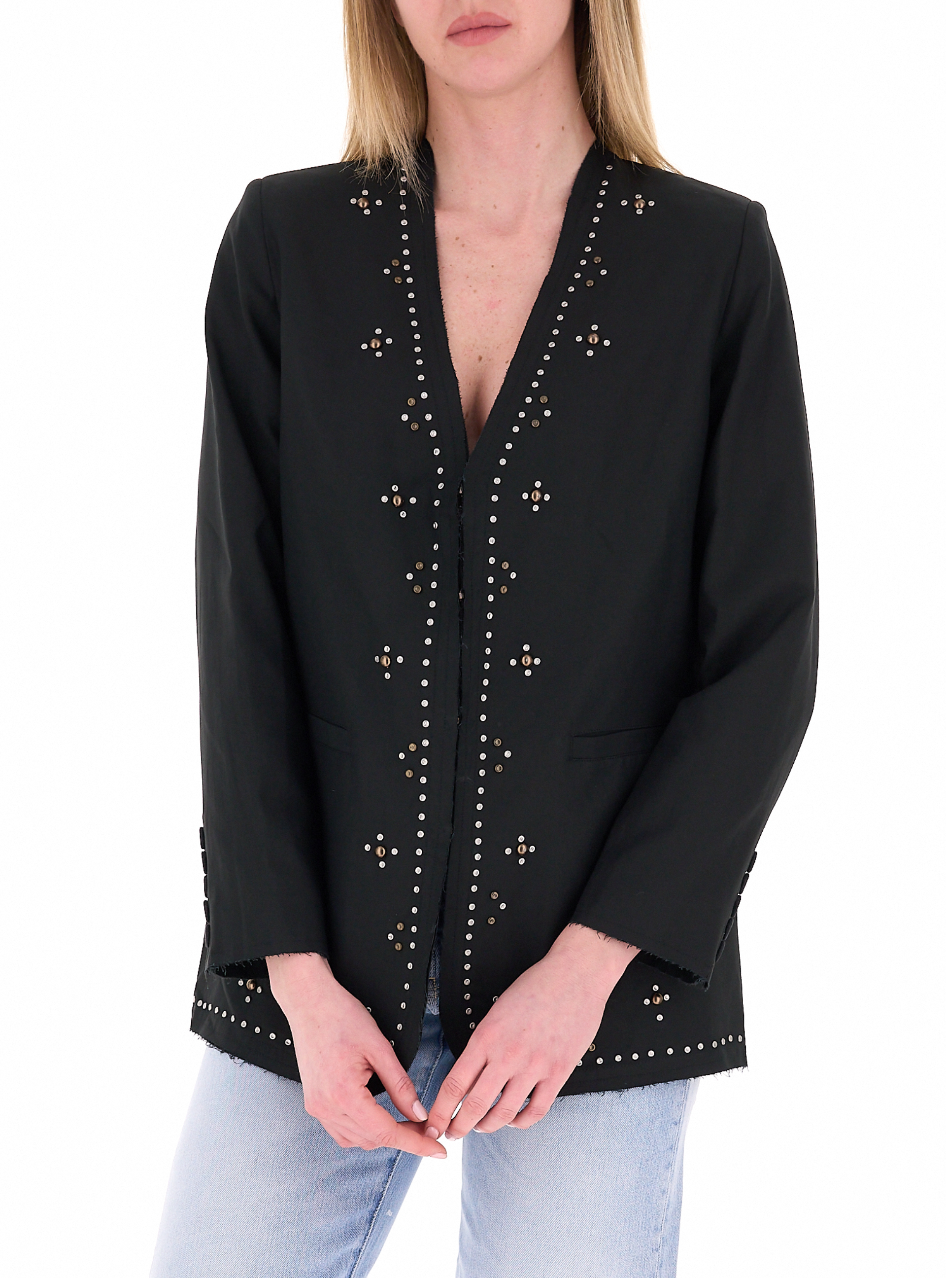 Blazer in viscosa NERO