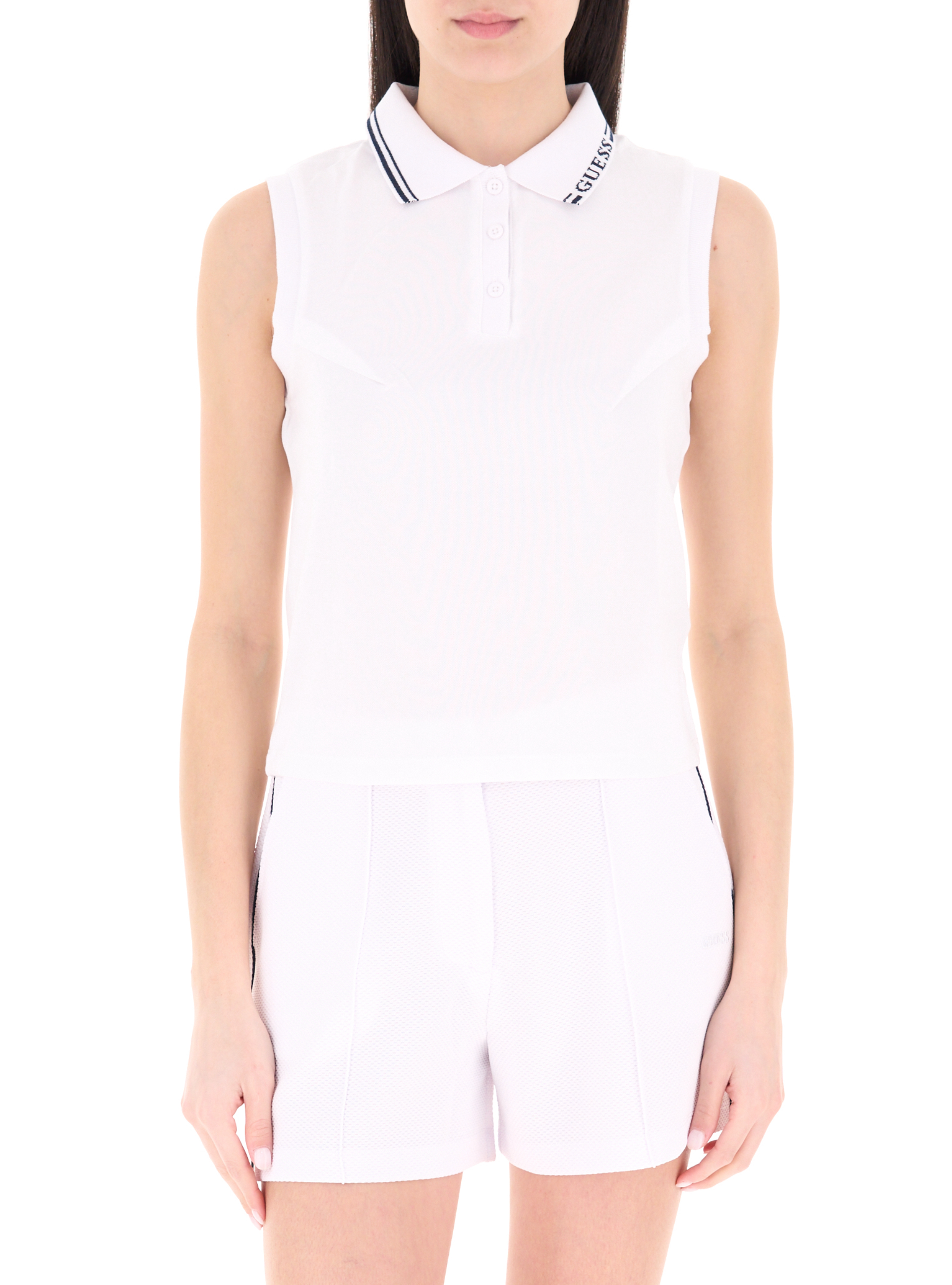 Guess Polo smanicato BIANCO