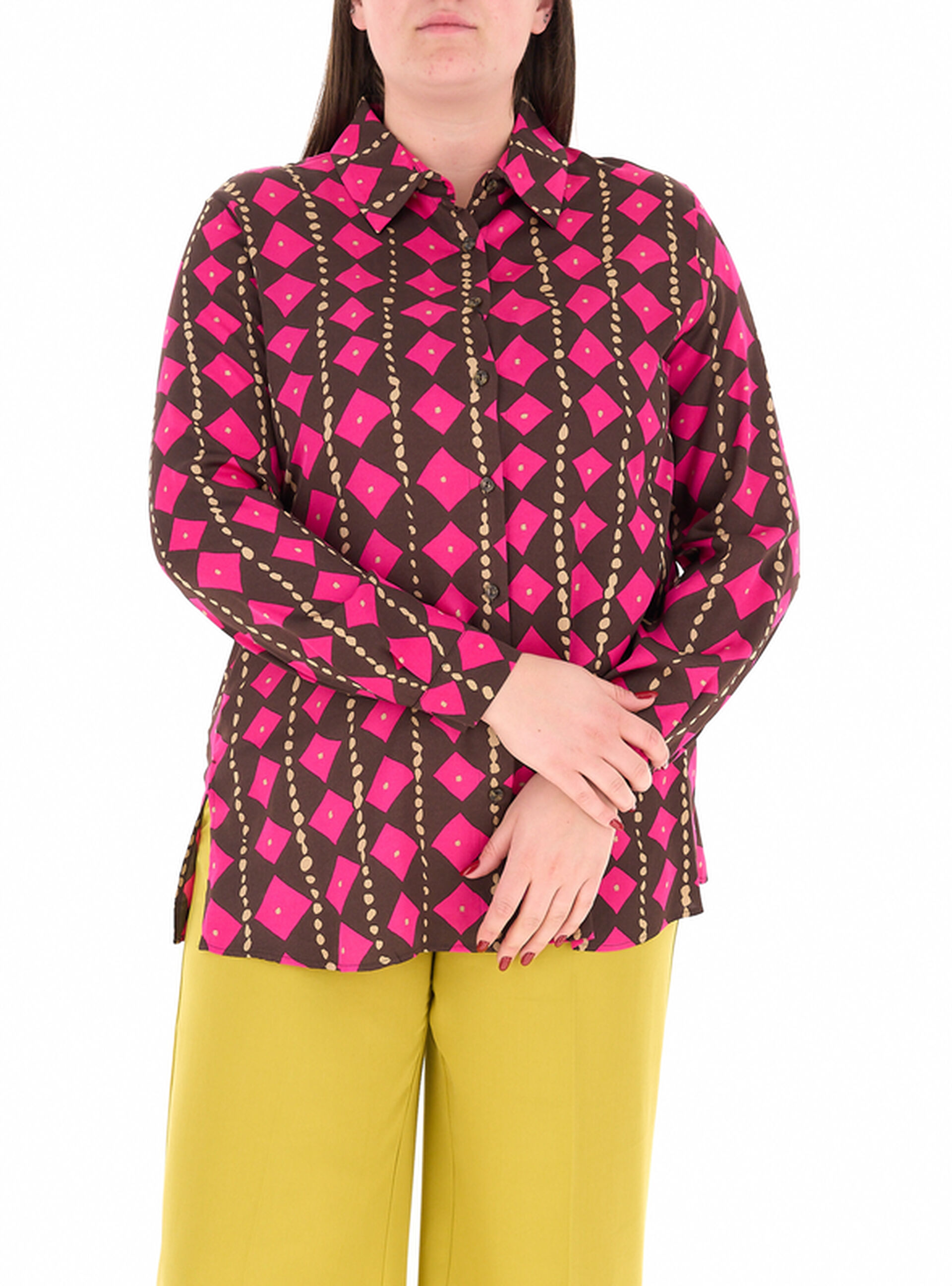 Camicia in viscosa FUCSIA 21