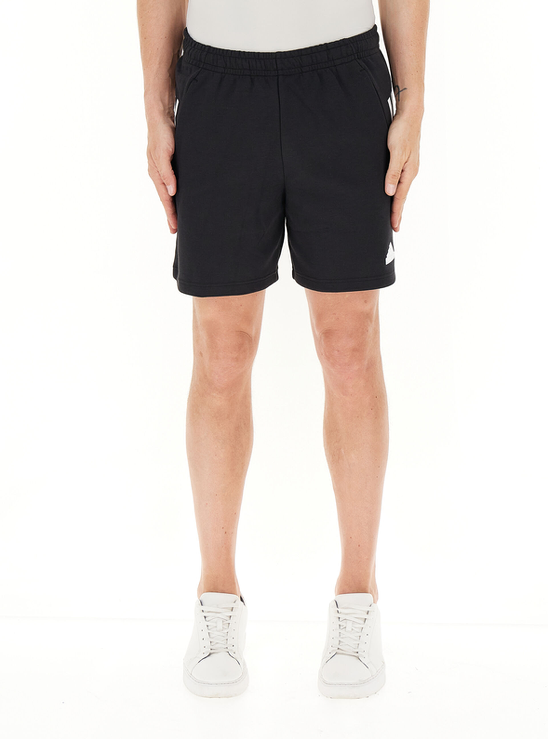 Adidas Bermuda in felpa NERO