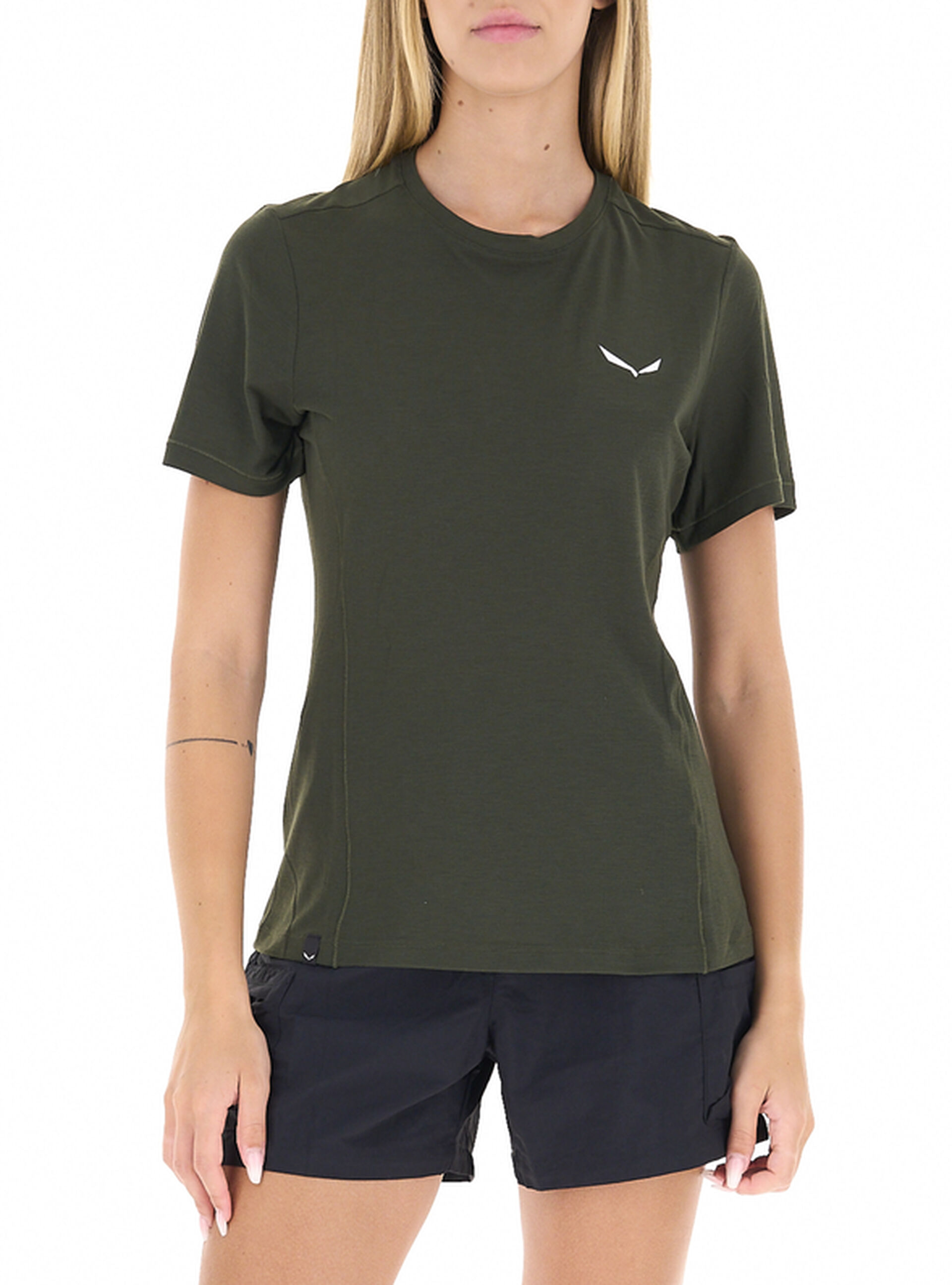T-shirt tessuto tecnico VERDE MILITARE 40/34