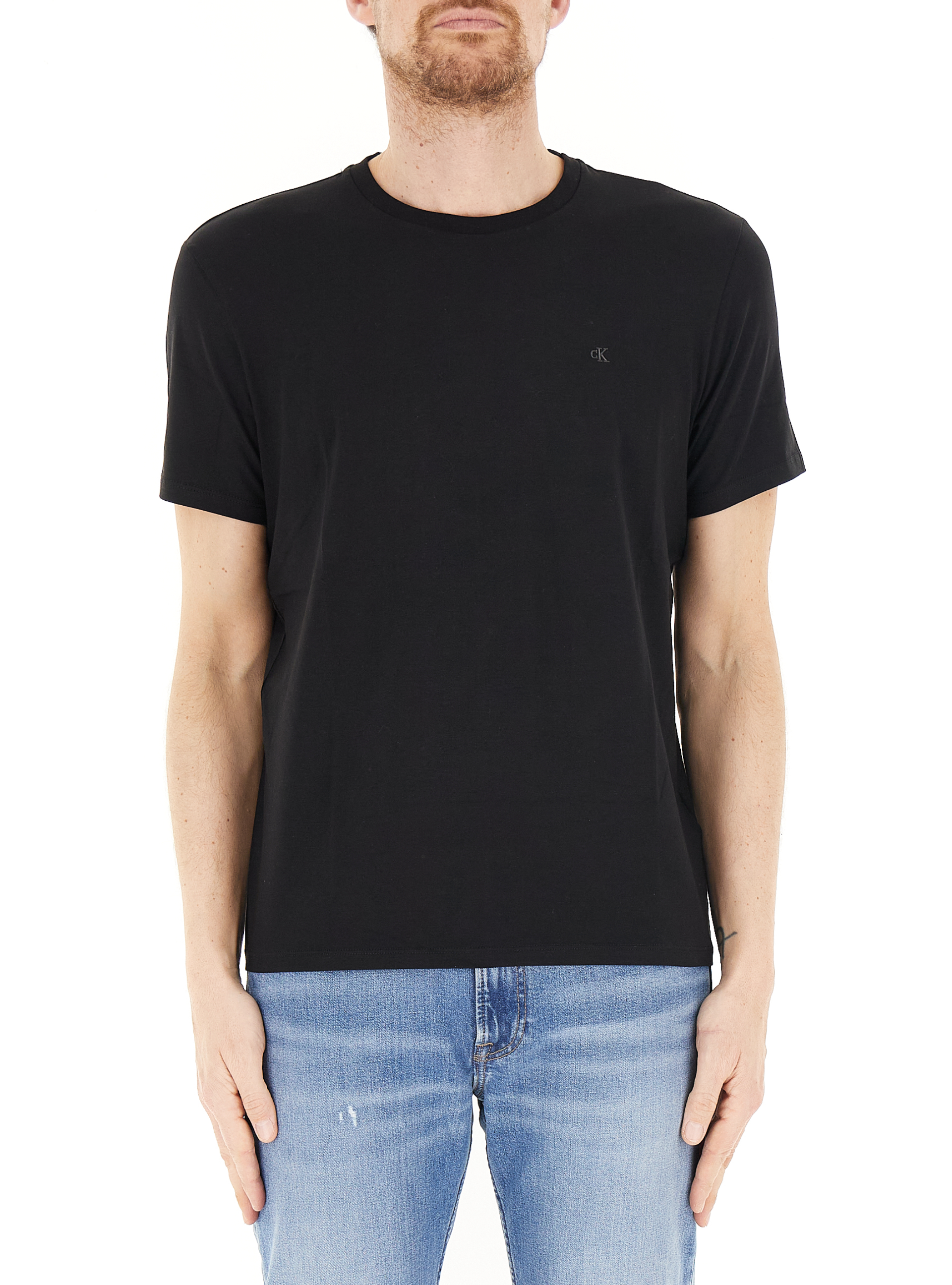 T-shirt girocollo NERO L