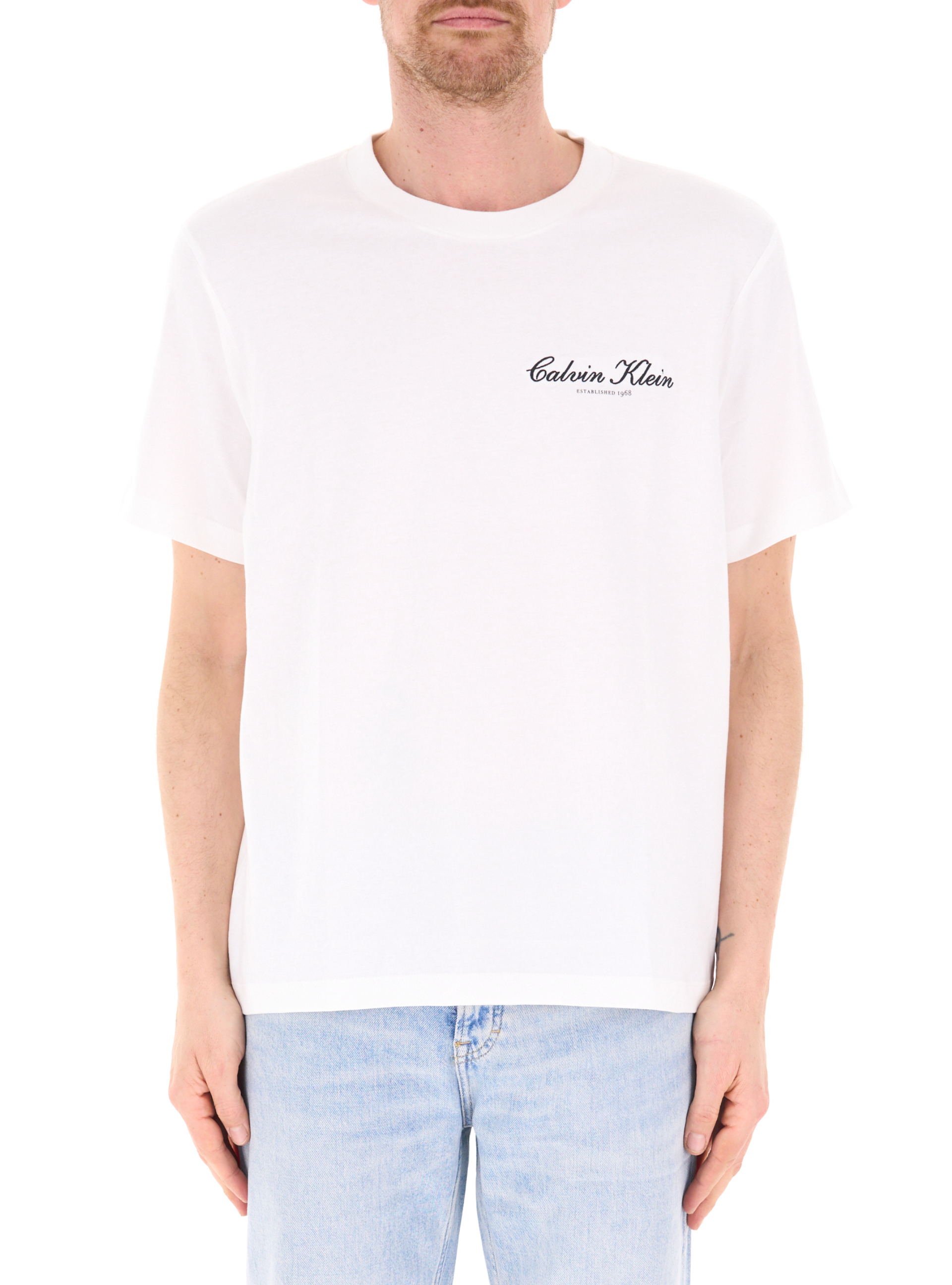 T-shirt girocollo BIANCO L