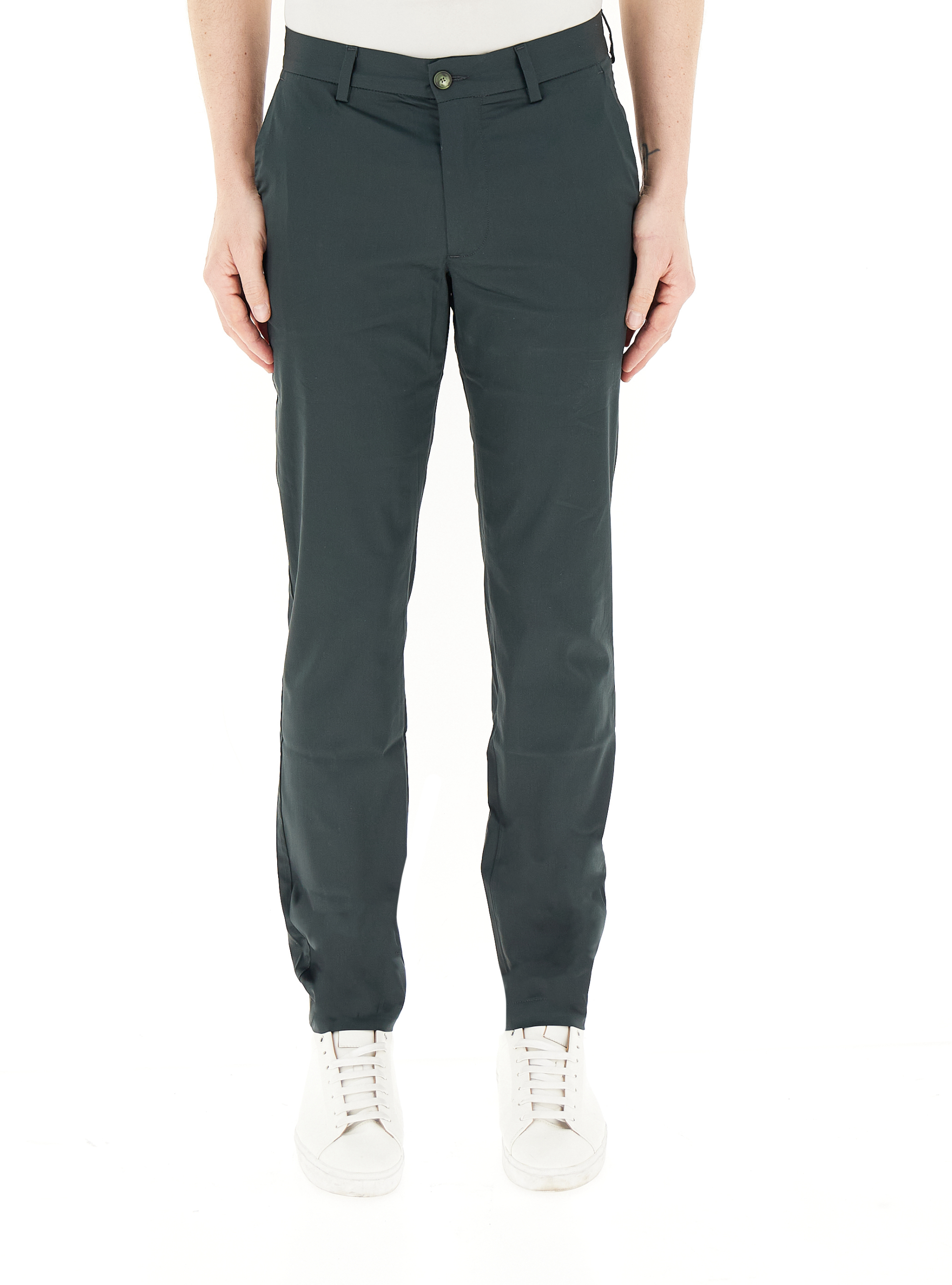 Pantalone chino slim BOSS VERDE BOTTIGLIA 35-36