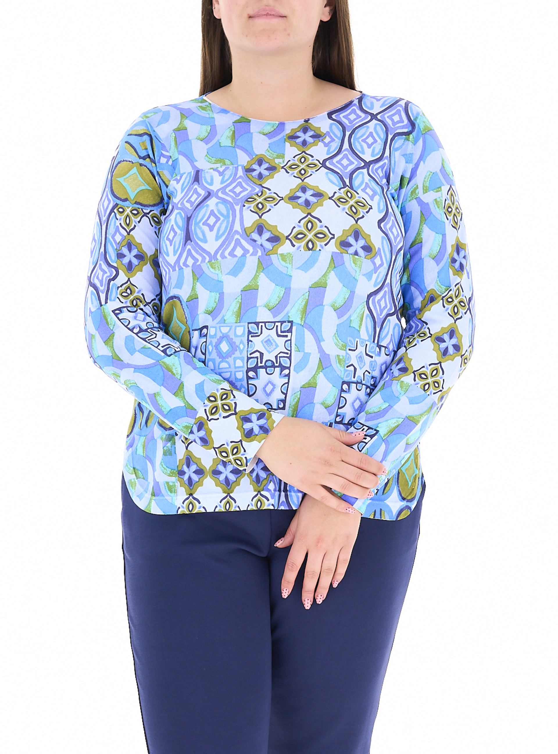 Maglia maniche lunghe AZZURRO S