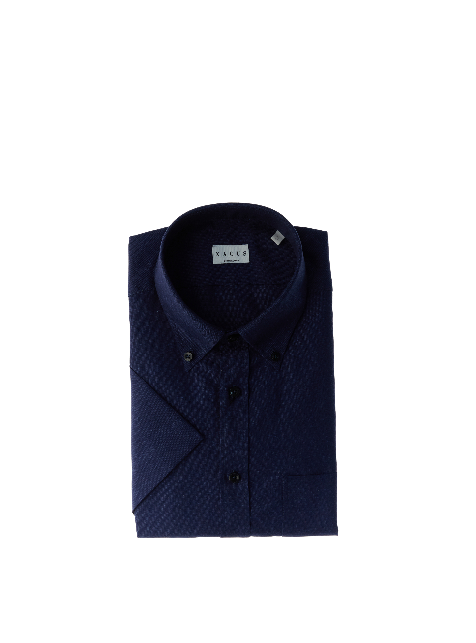 Camicia misto lino BLU OCEANO 43