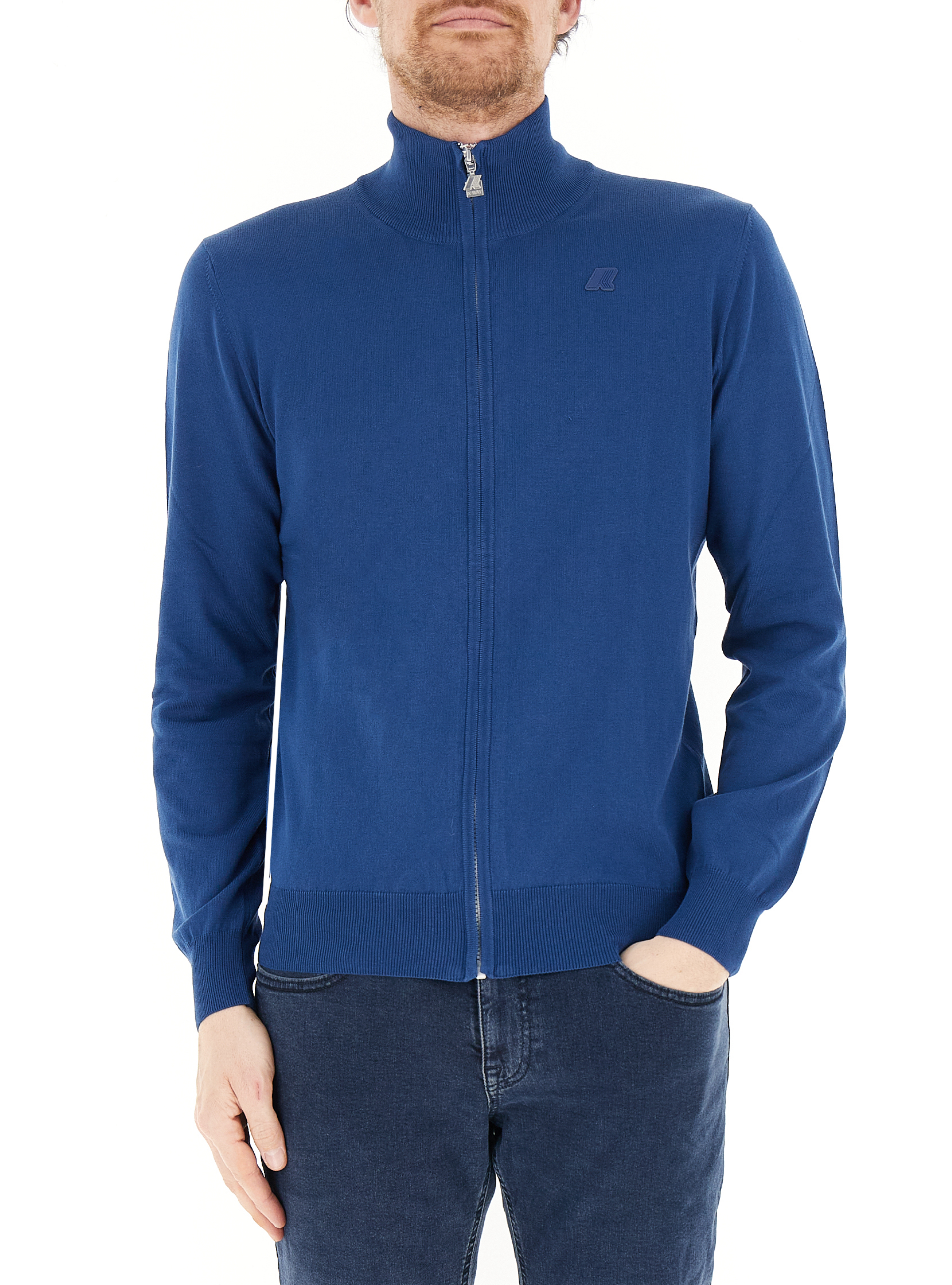 K-way Felpa con zip BLU