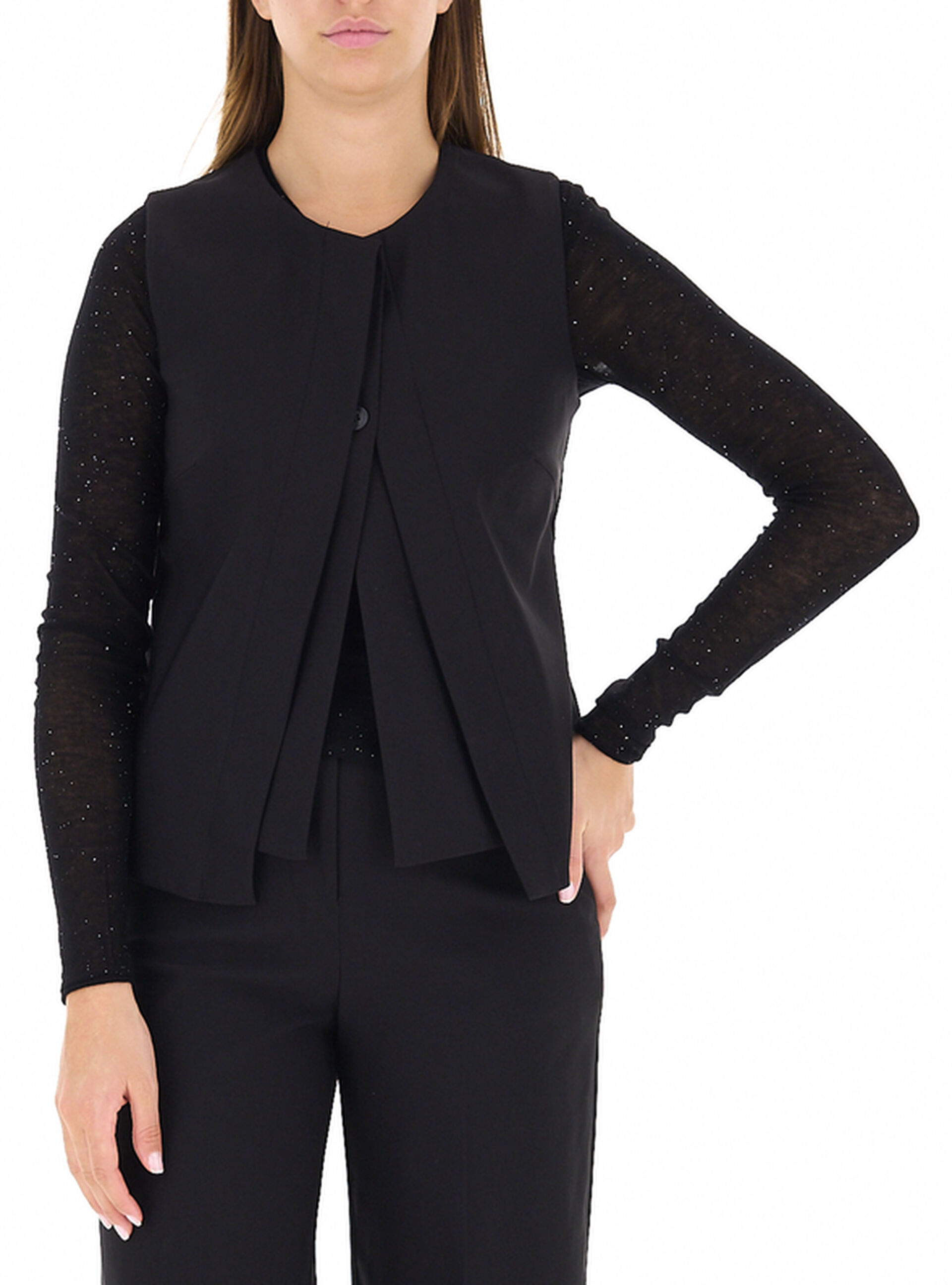 ABSIZE Gilet girocollo NERO 44