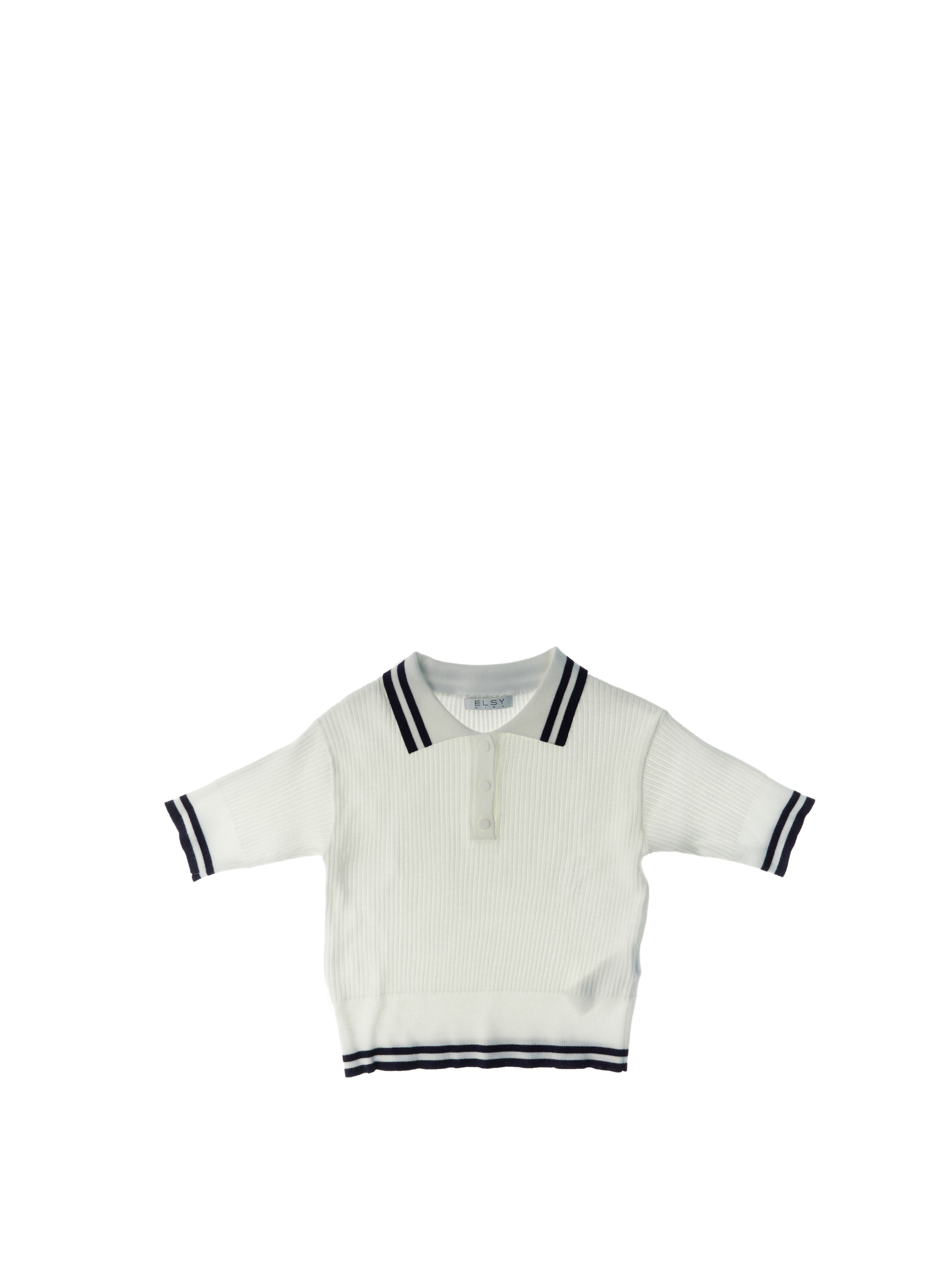 E.L.S.Y. Polo maniche corte PANNA