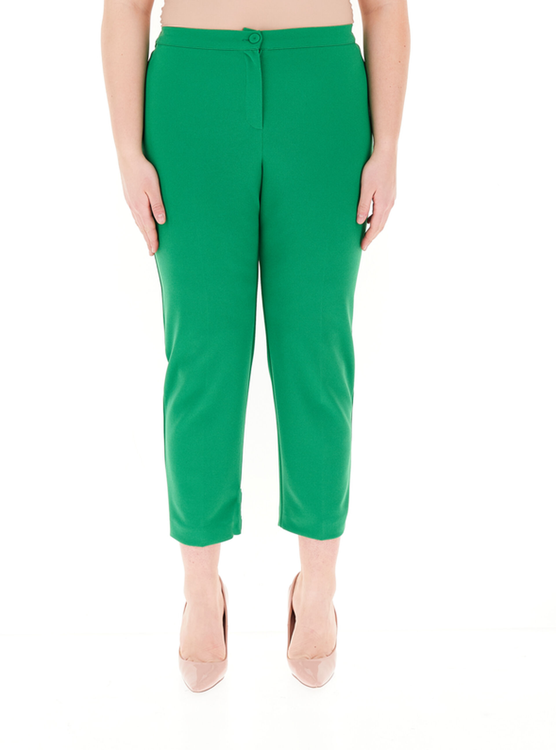 Pantalone cropped VERDE S